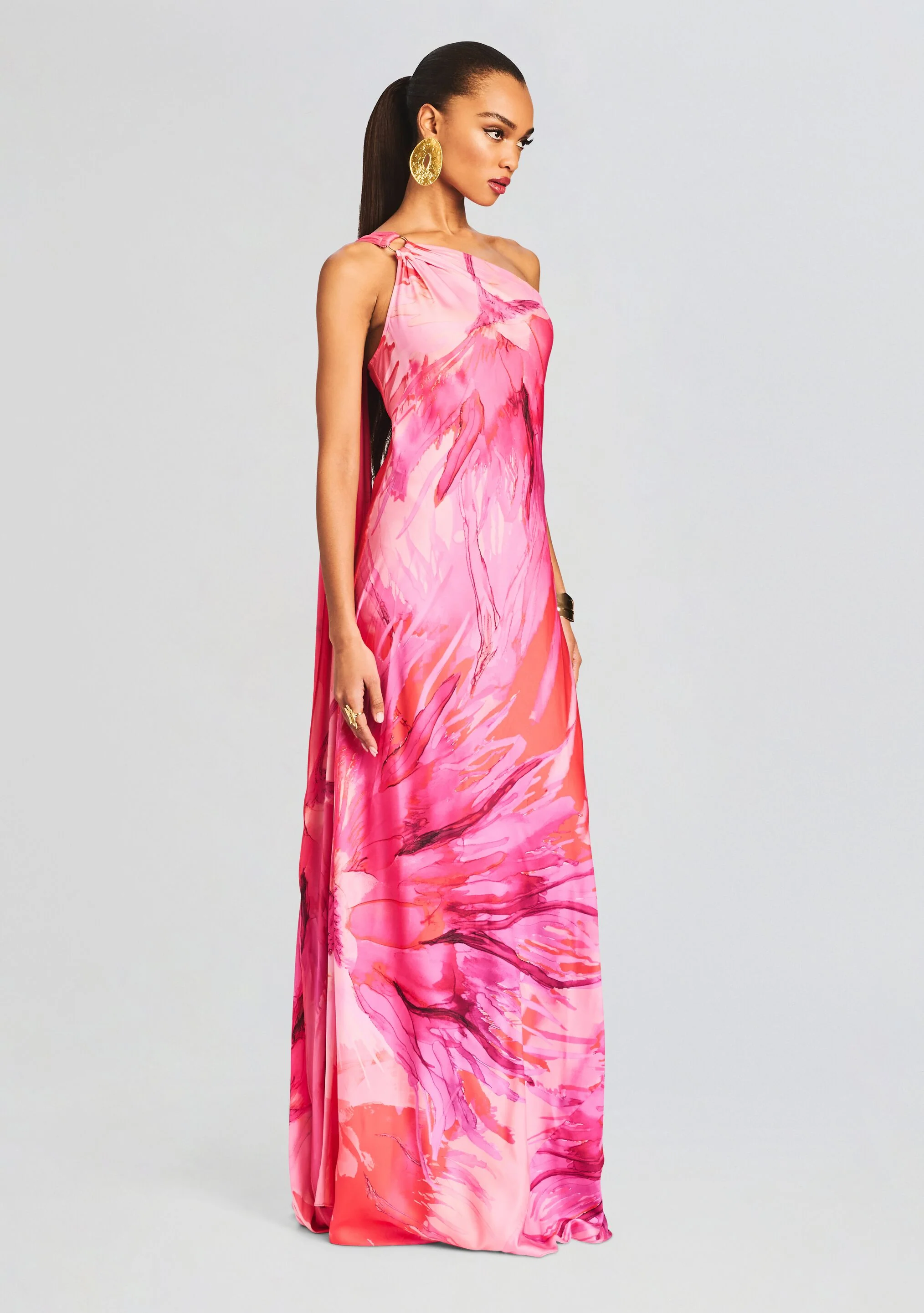Abira One Shoulder Long Dress - Image 3