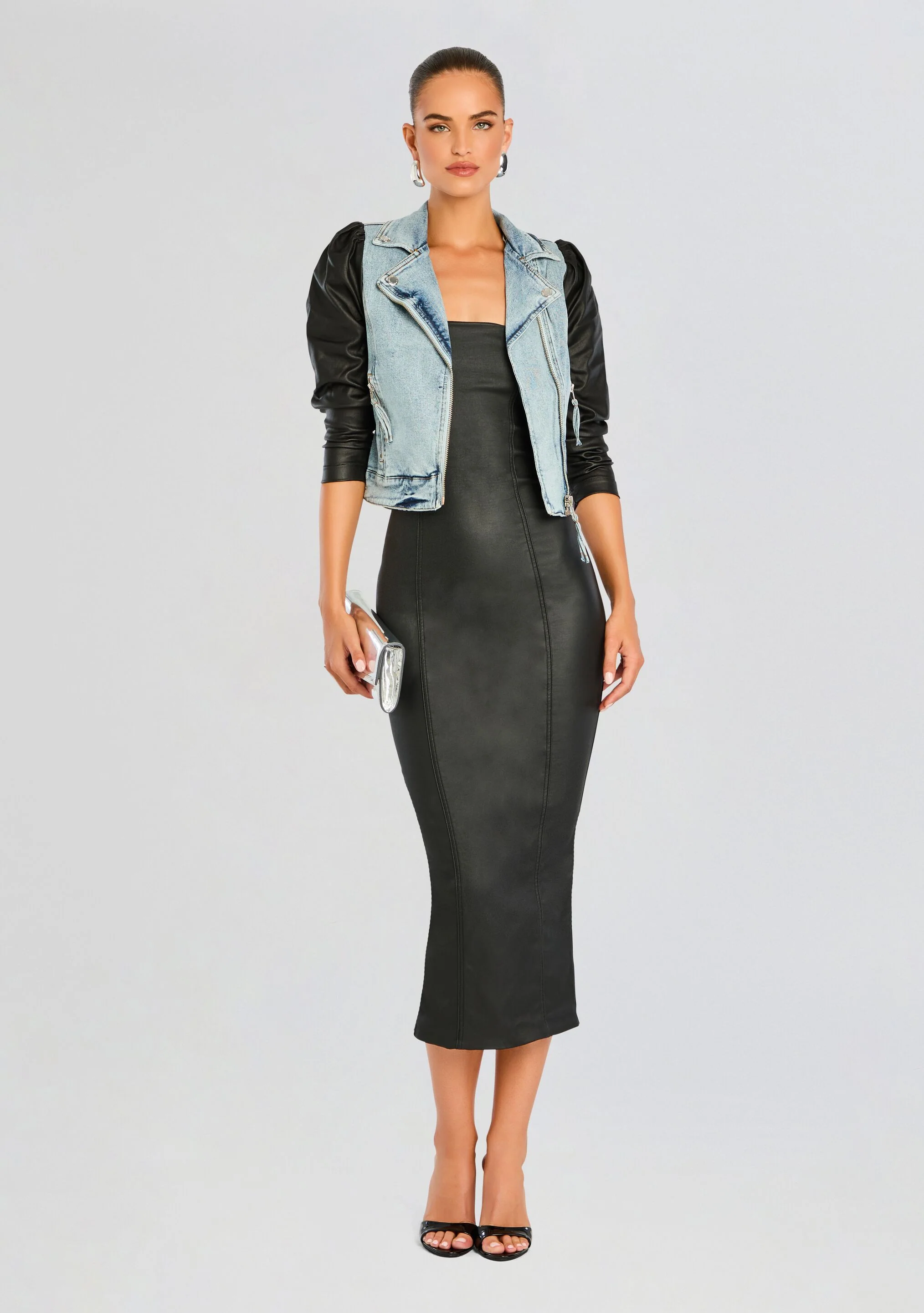 Adalaide Coated Midi Dress - Image 5