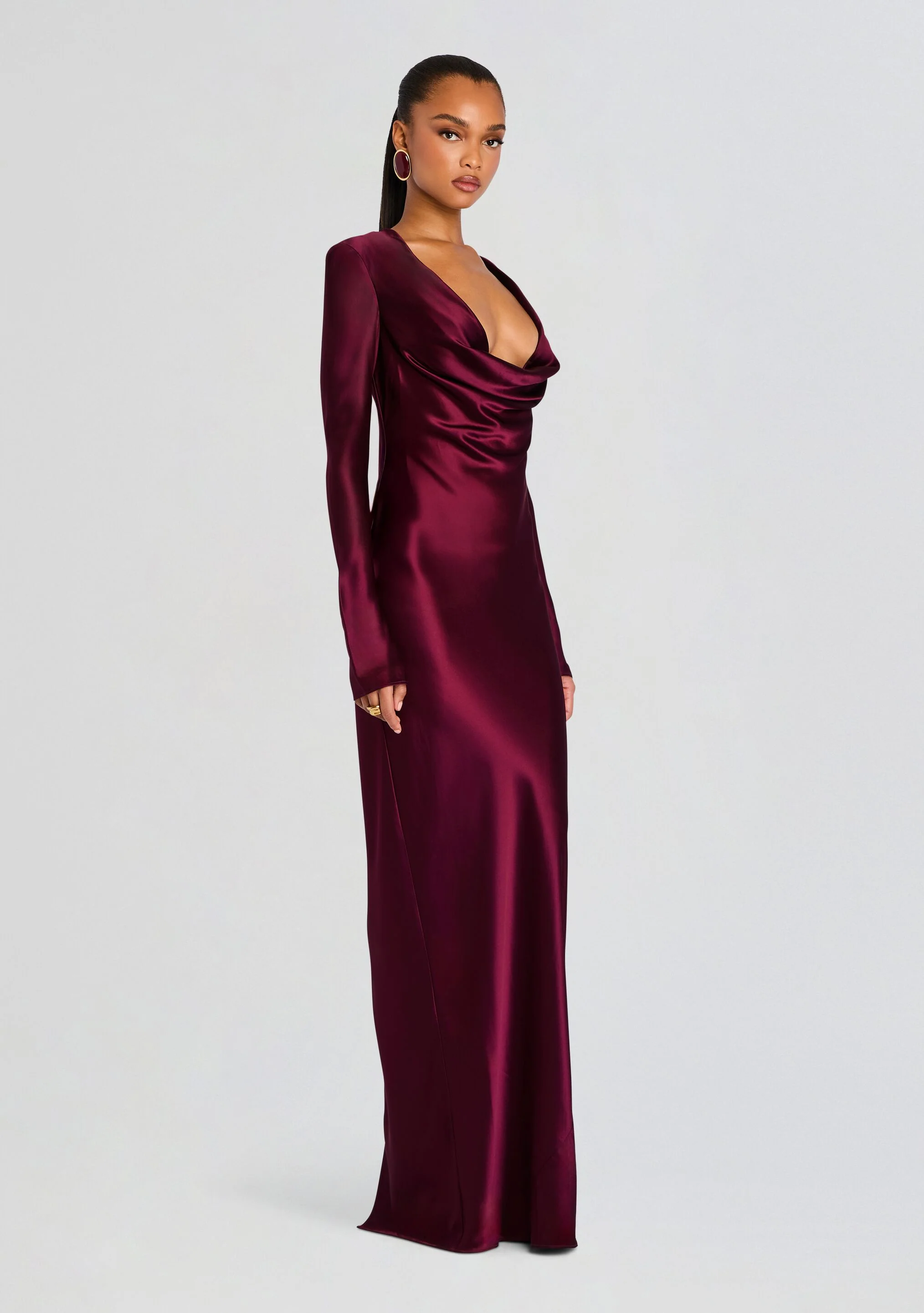Anna Cowl Evening Dress - Image 3