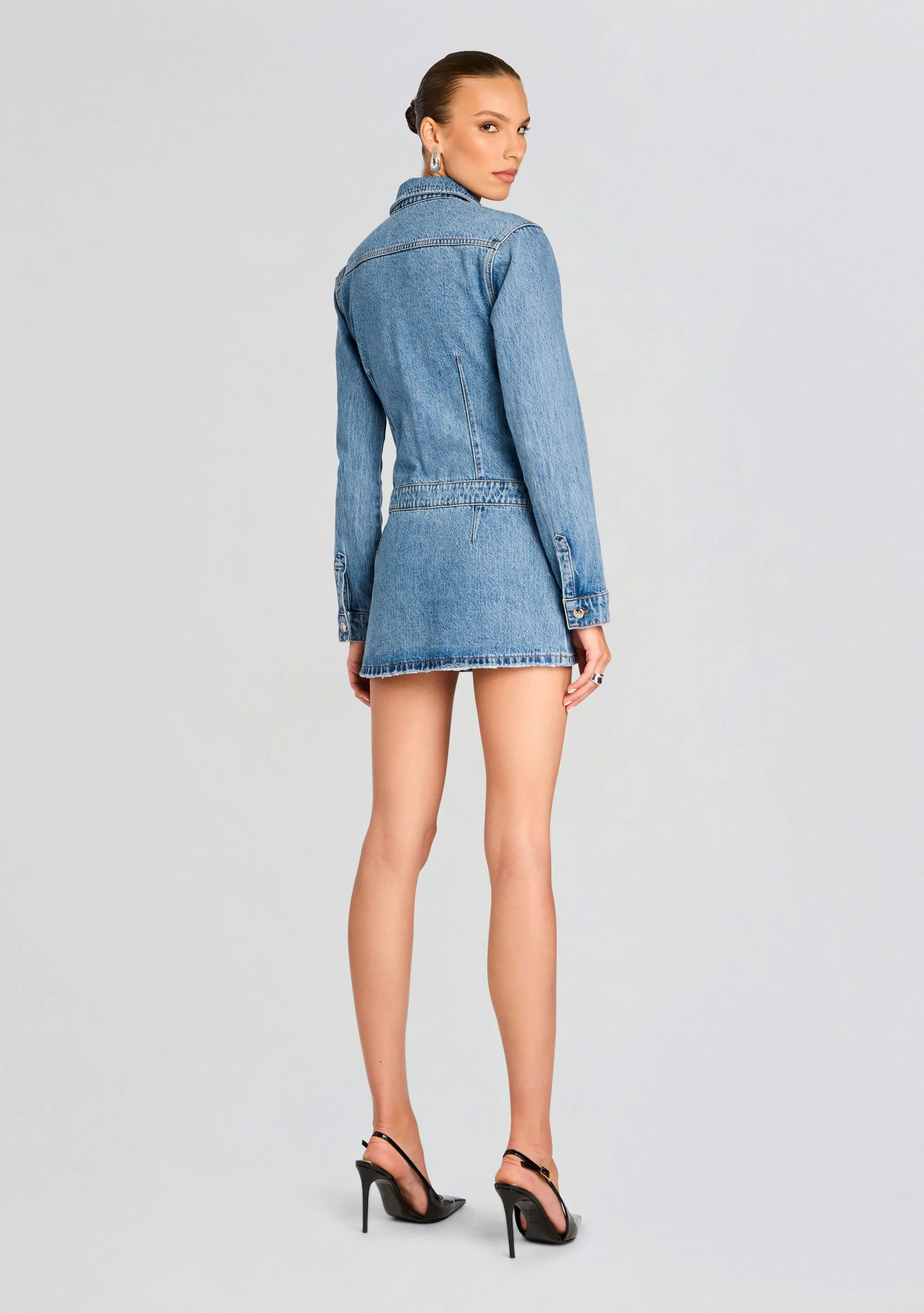 Arizona Denim Mini Dress - Image 4