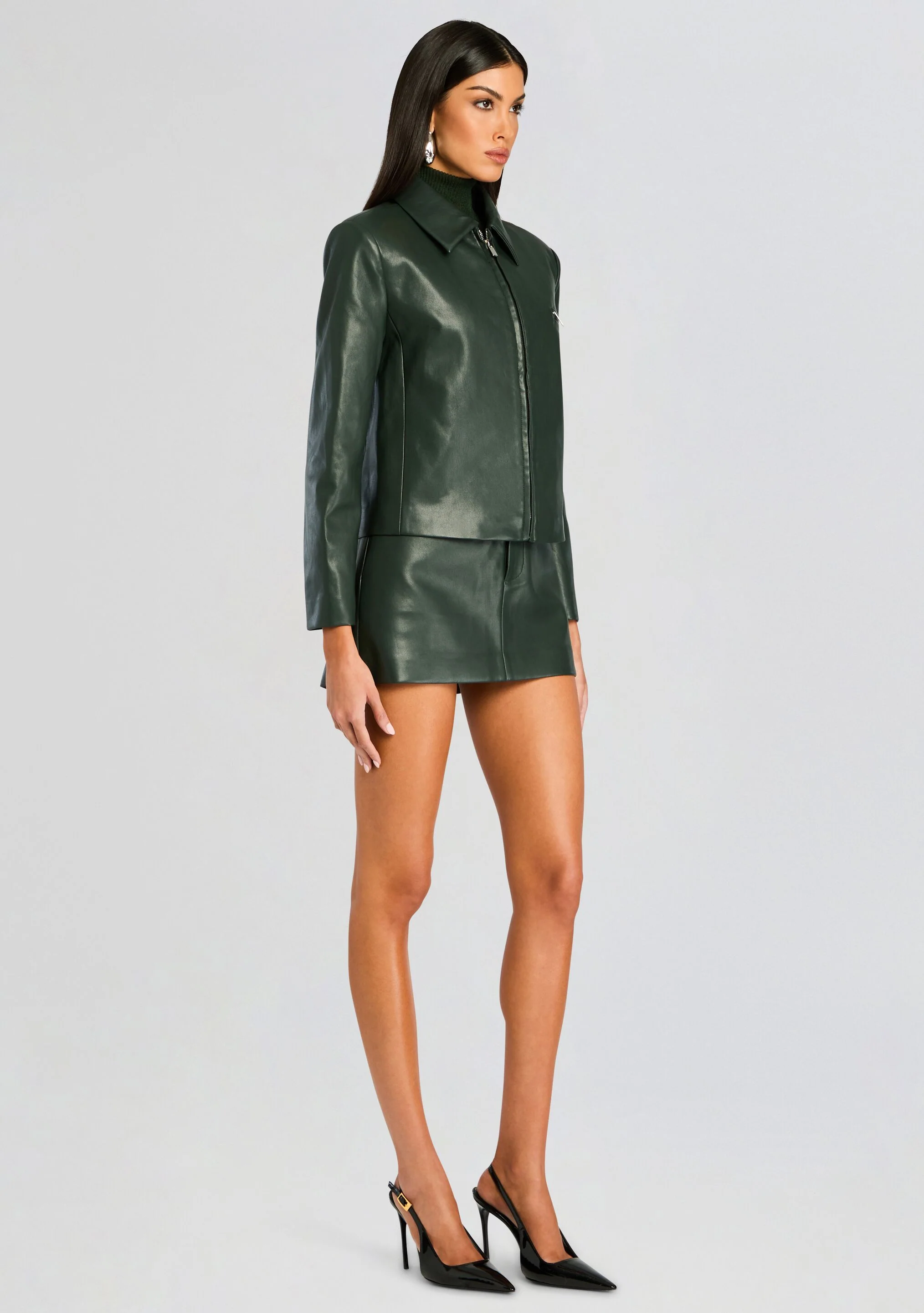 Asha Faux Leather Jacket - Image 3