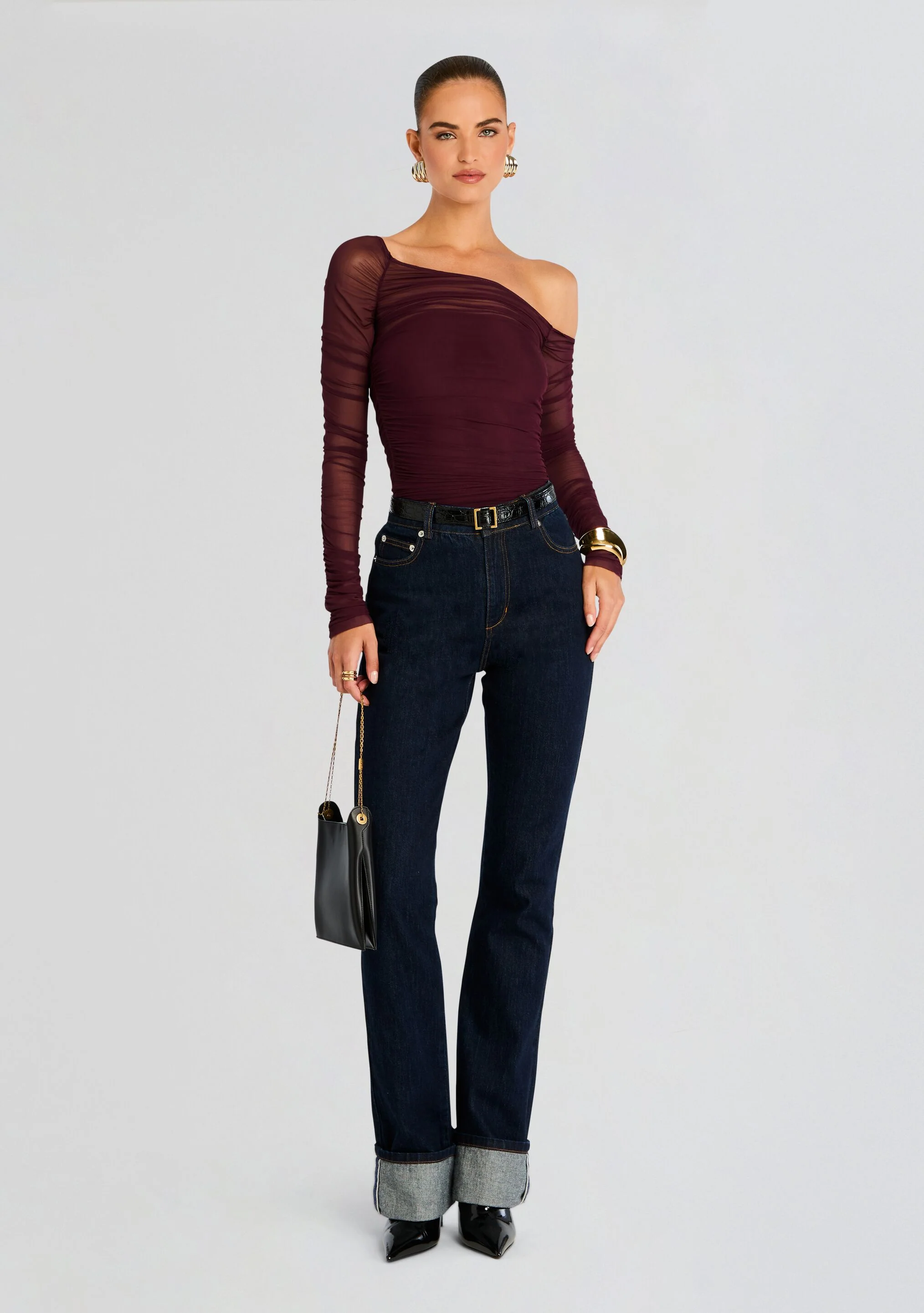 Ashton High Rise Slim Flare Jean - Image 5