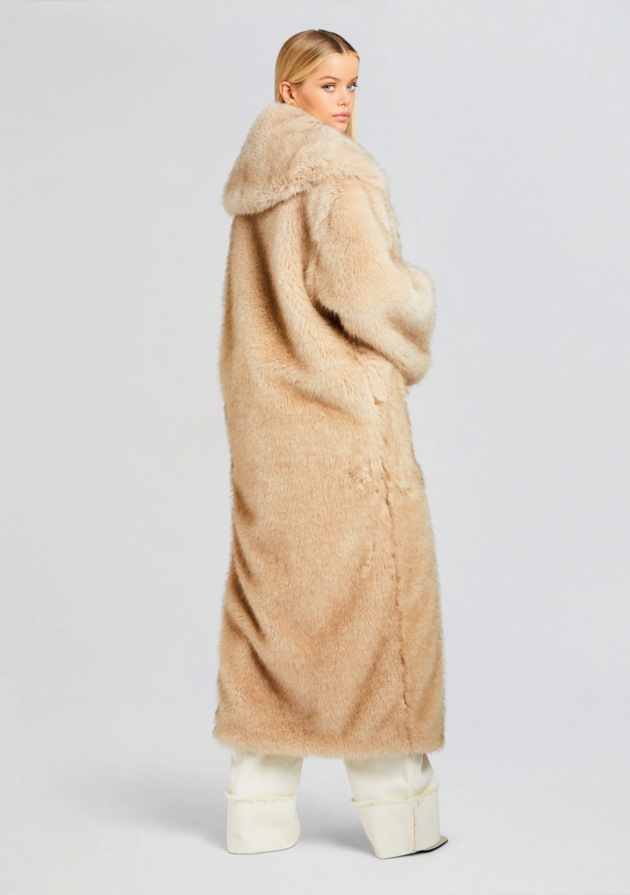 Averie Faux Fur Coat - Image 4