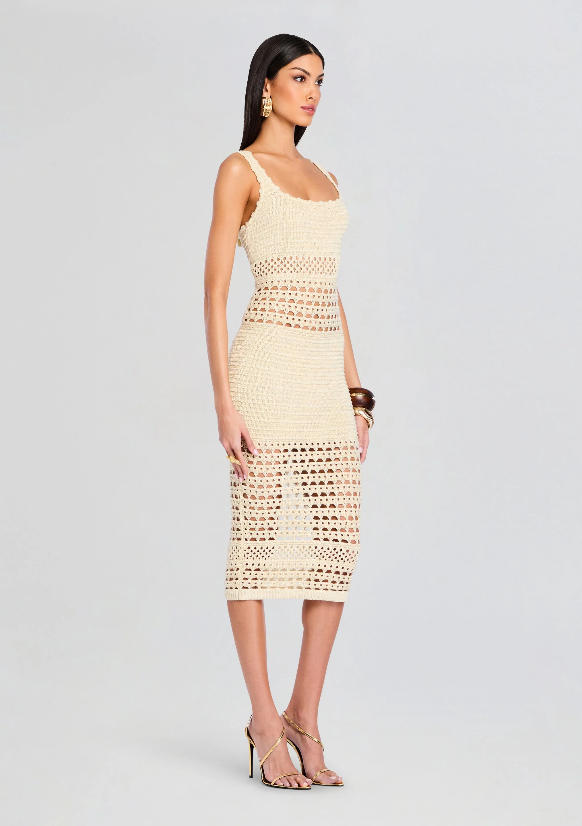 Avril Knit Crochet Dress - Image 3