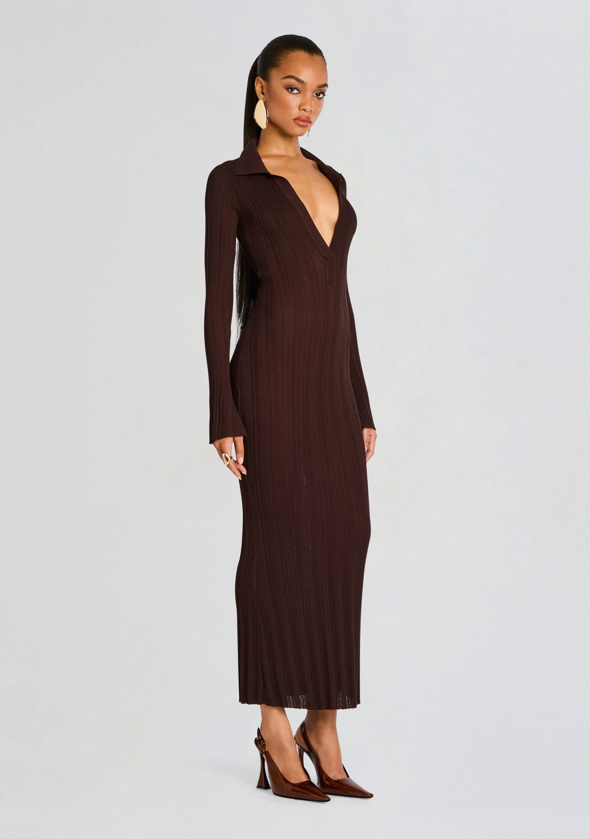 Azula Rib Knit Maxi Dress - Image 3