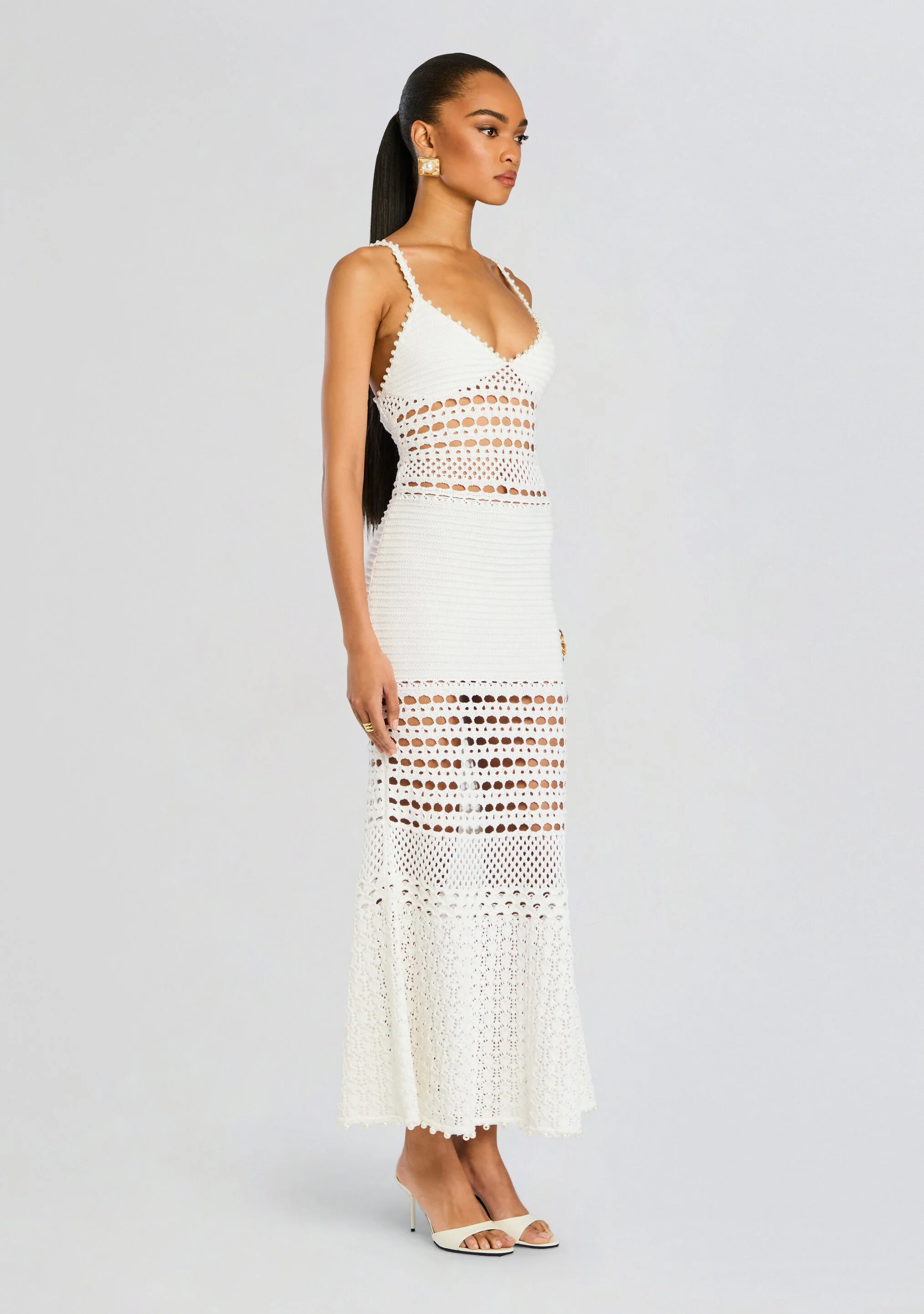 Belize Knit Crochet Dress - Image 3