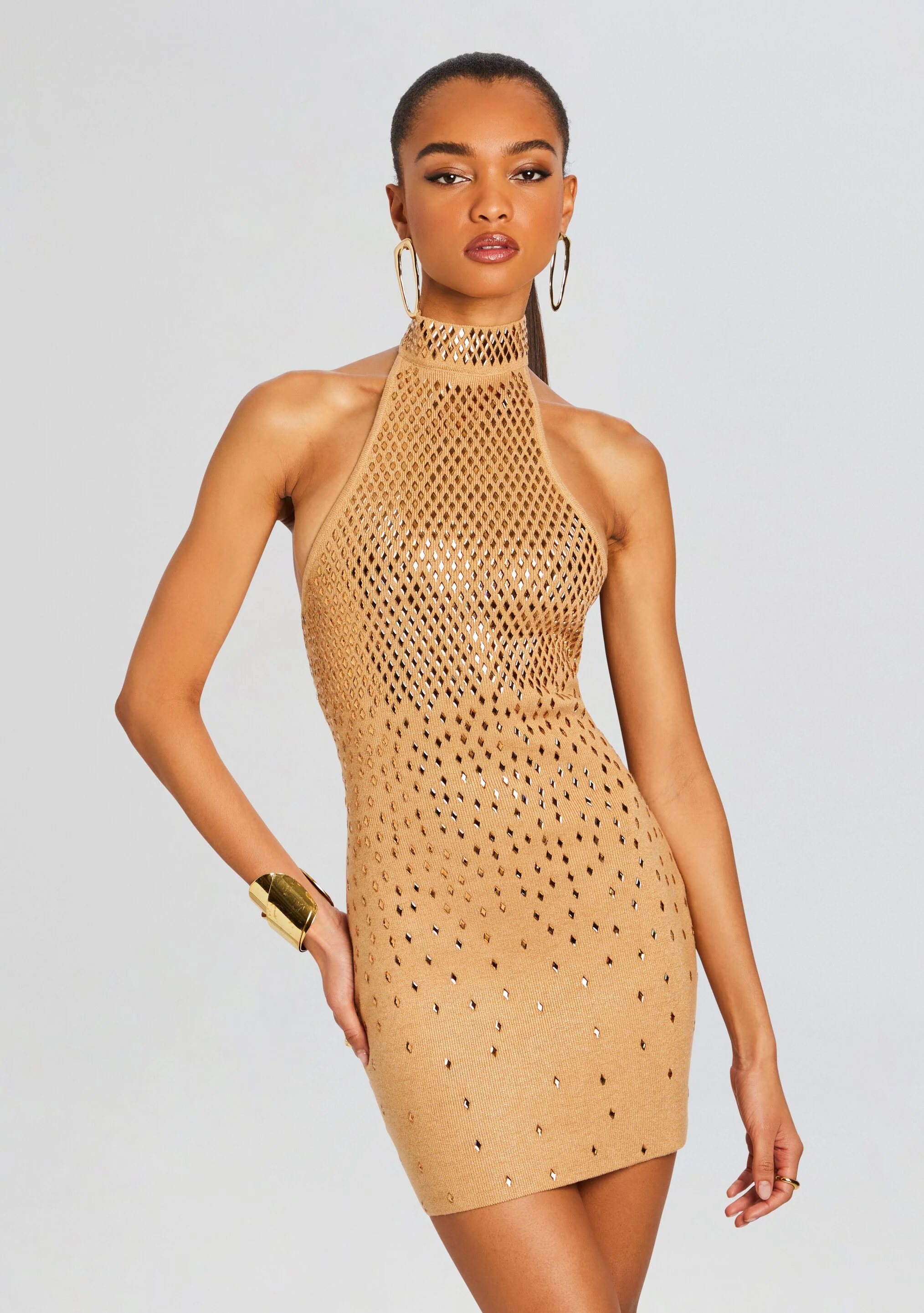 Bindi Embellished Knit Dress - Image 5