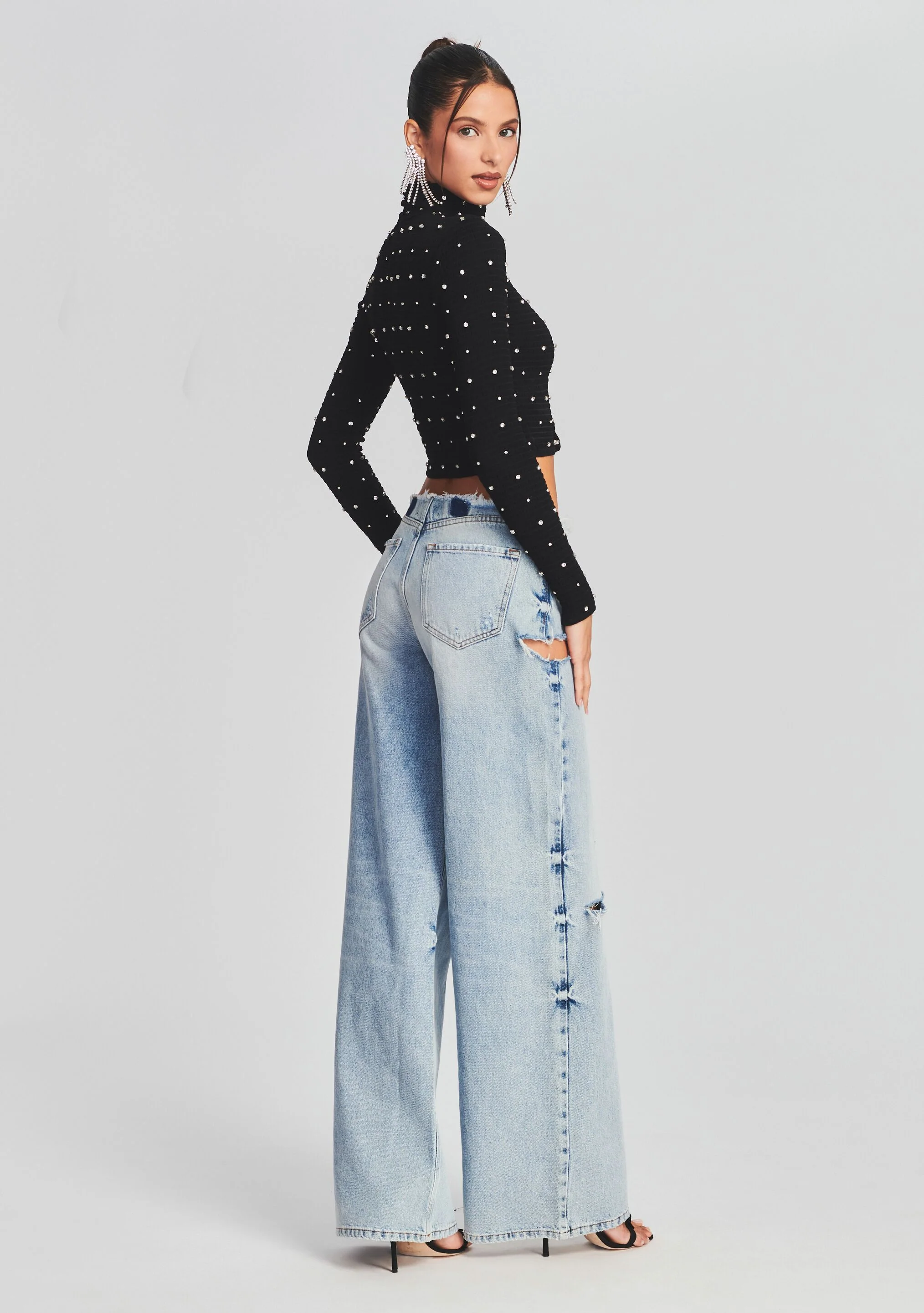 Brooks Embellished Chiffon Top - Image 4