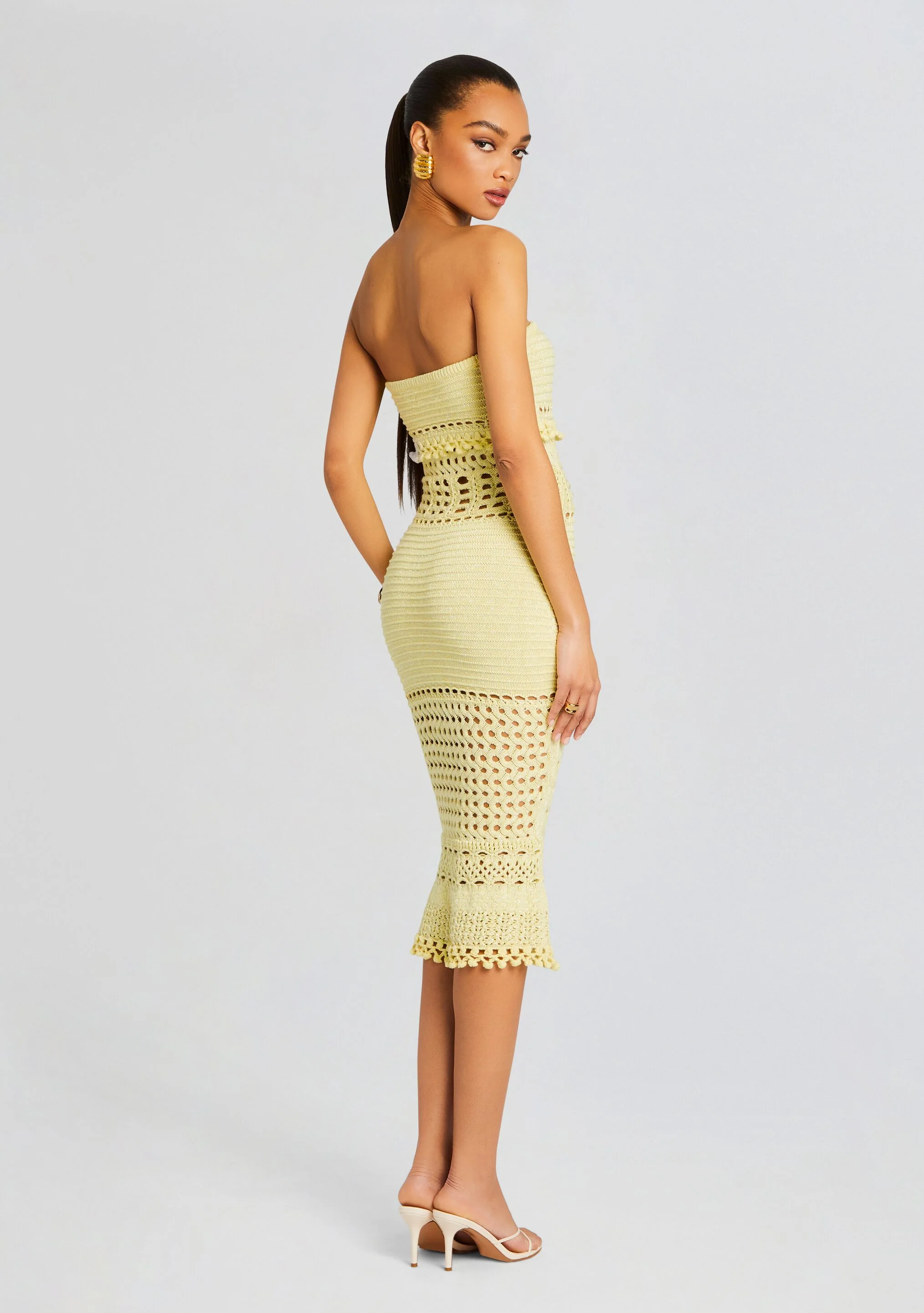 Caroline Knit Crochet Dress - Image 4