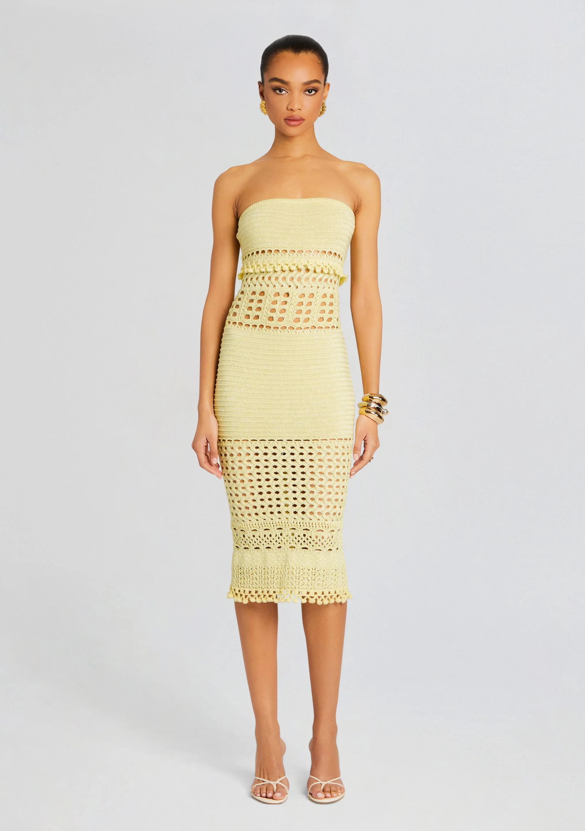 Caroline Knit Crochet Dress - Image 5