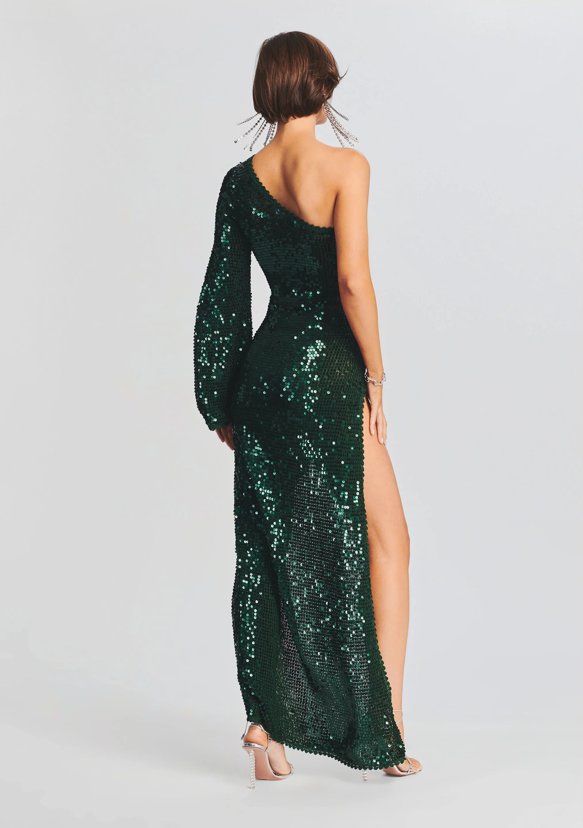 Celeste Sequin Crochet Dress - Image 4
