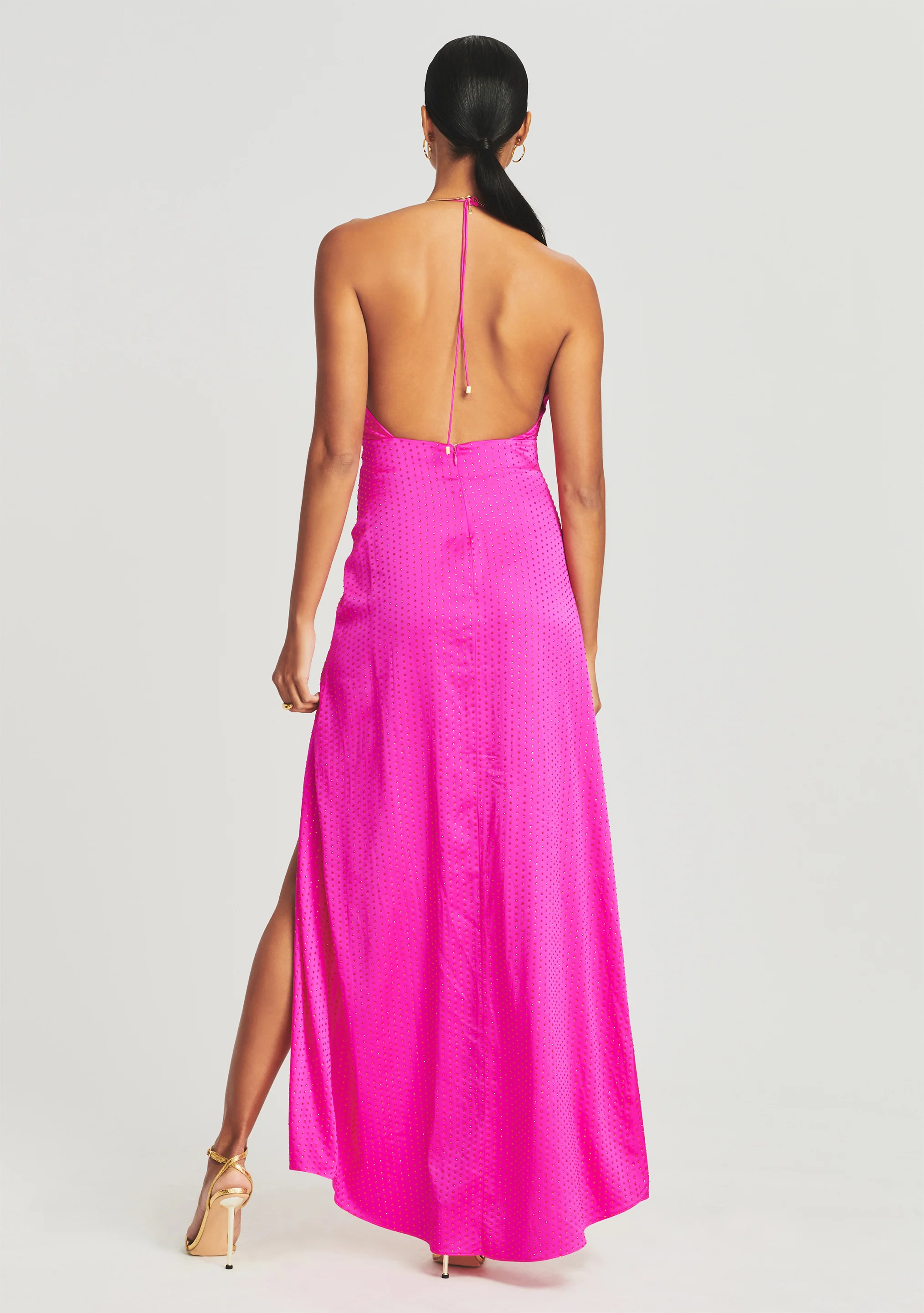 Ceres Embellished Silk Dress - Image 4