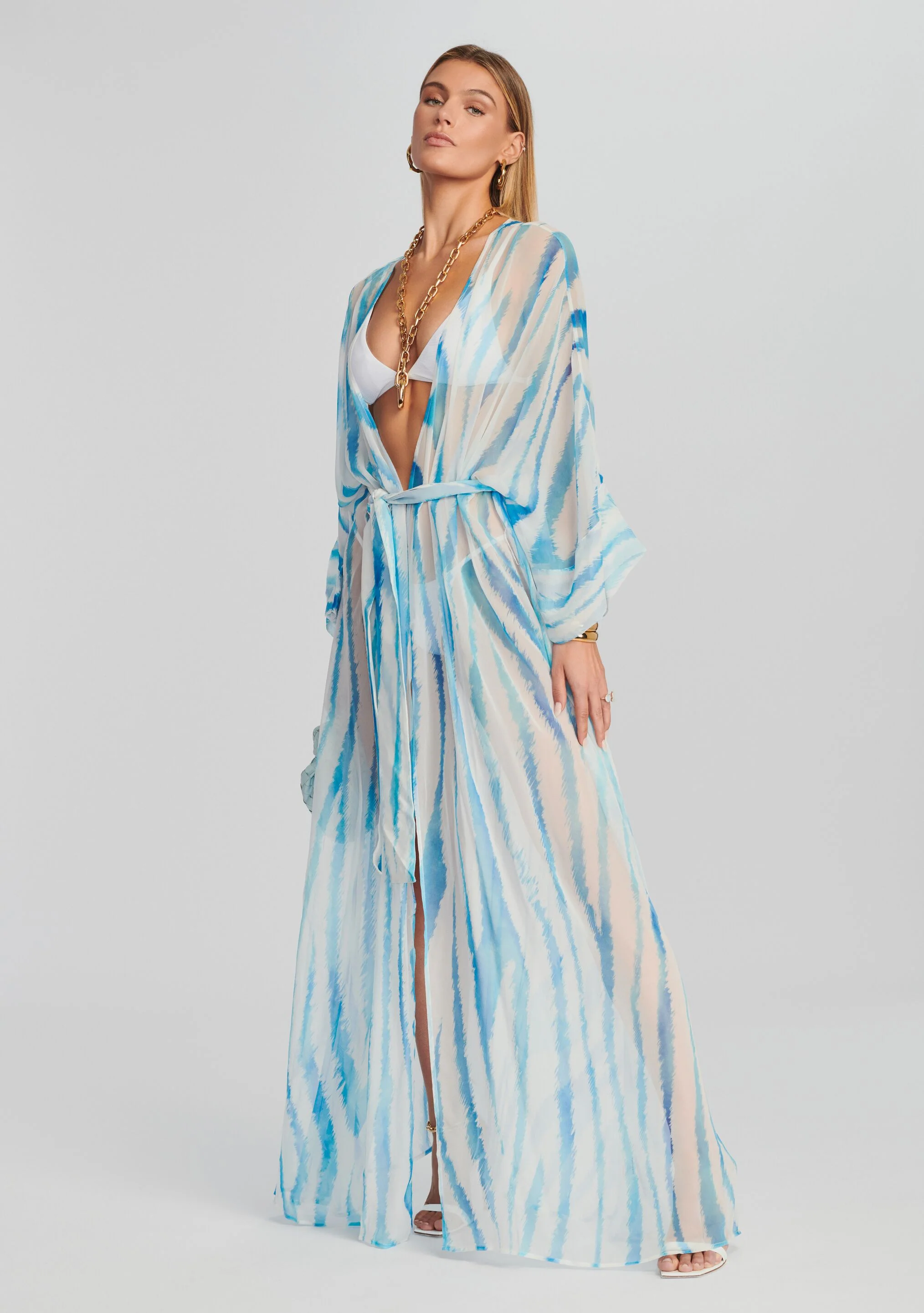 Cher Silk Chiffon Robe - Image 5