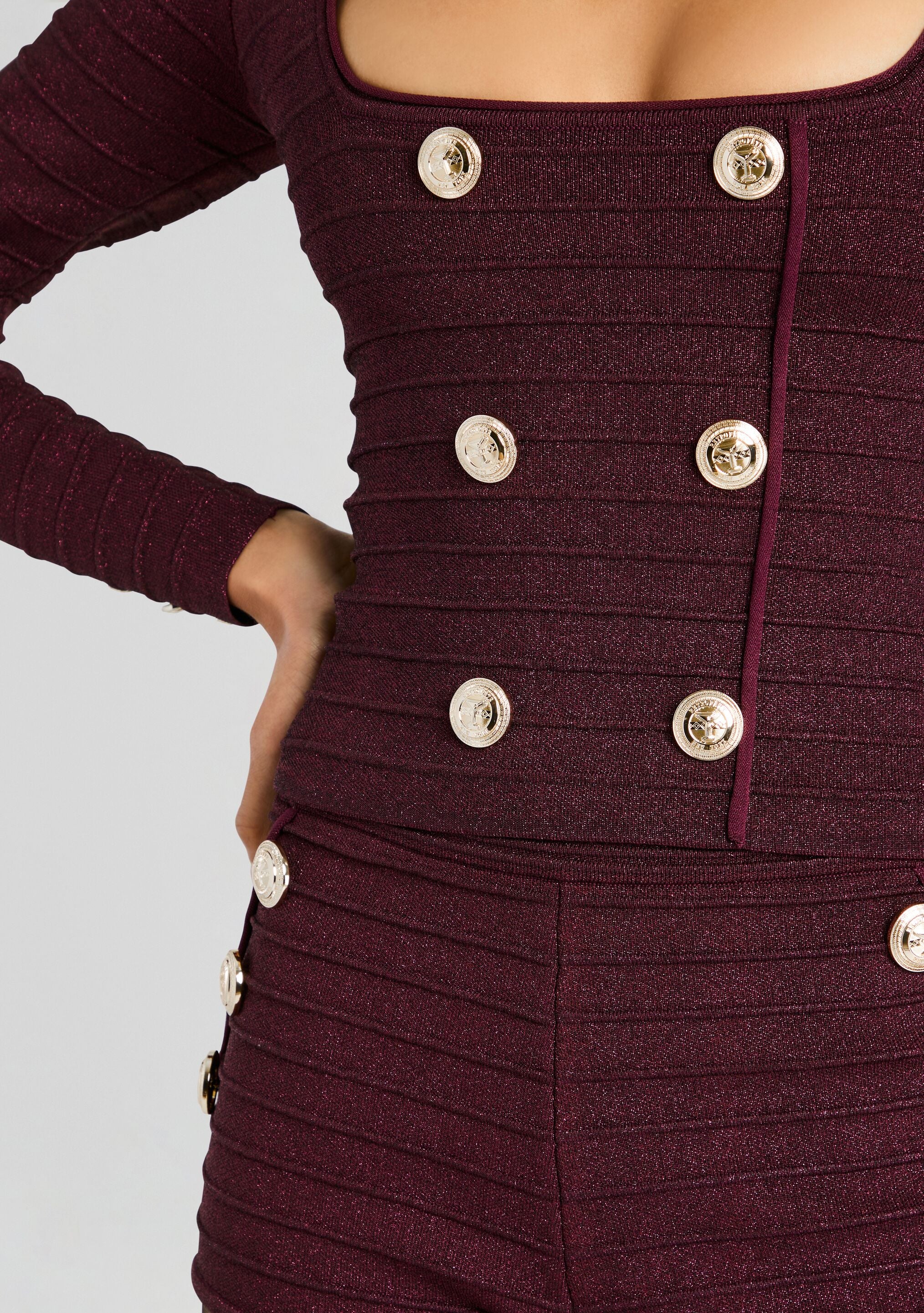 Clemence Bandage Knit Top - Image 2