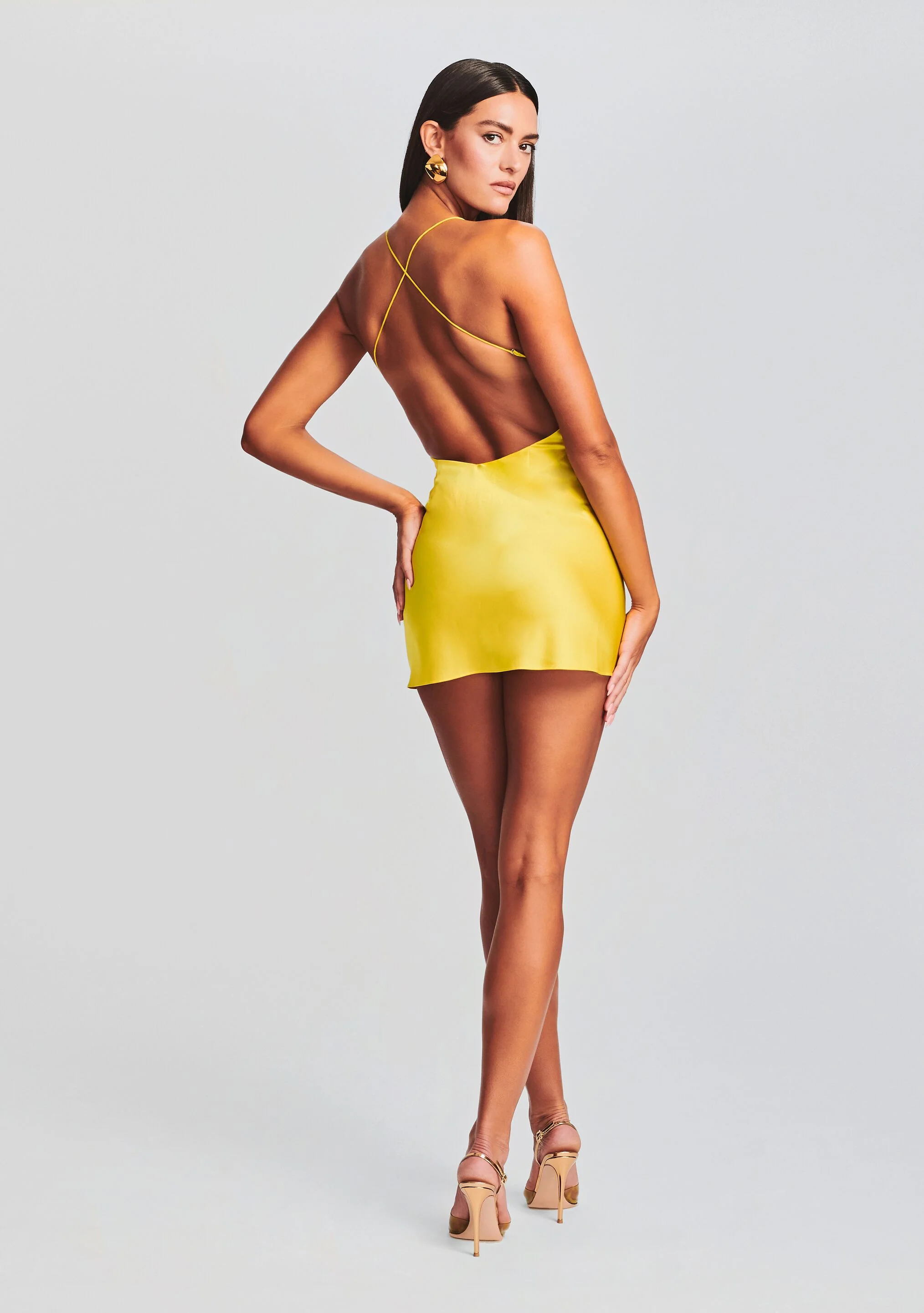 Clever Silk Mini Dress - Image 4