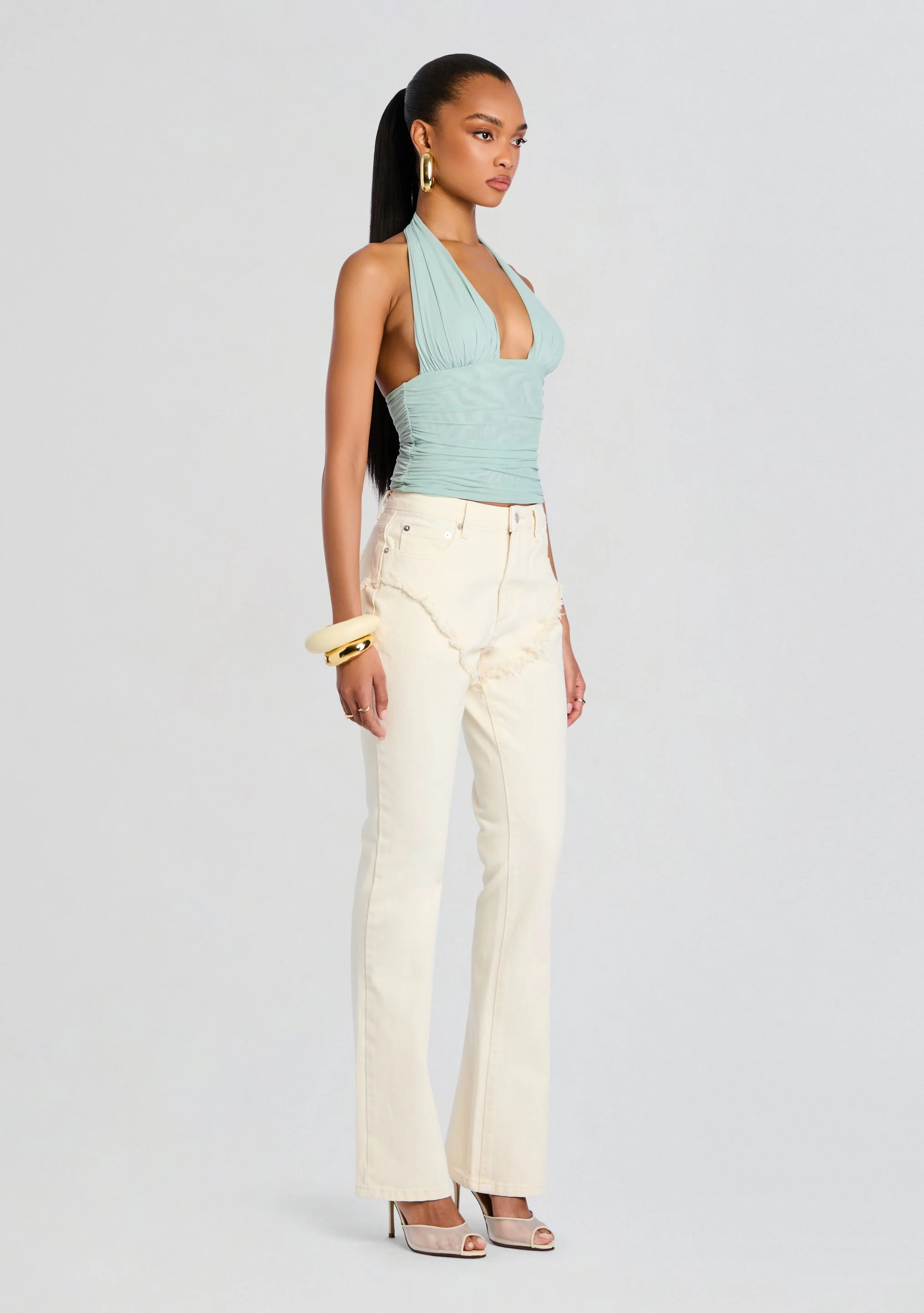 Dahlia Frayed Bootcut Jean - Image 3