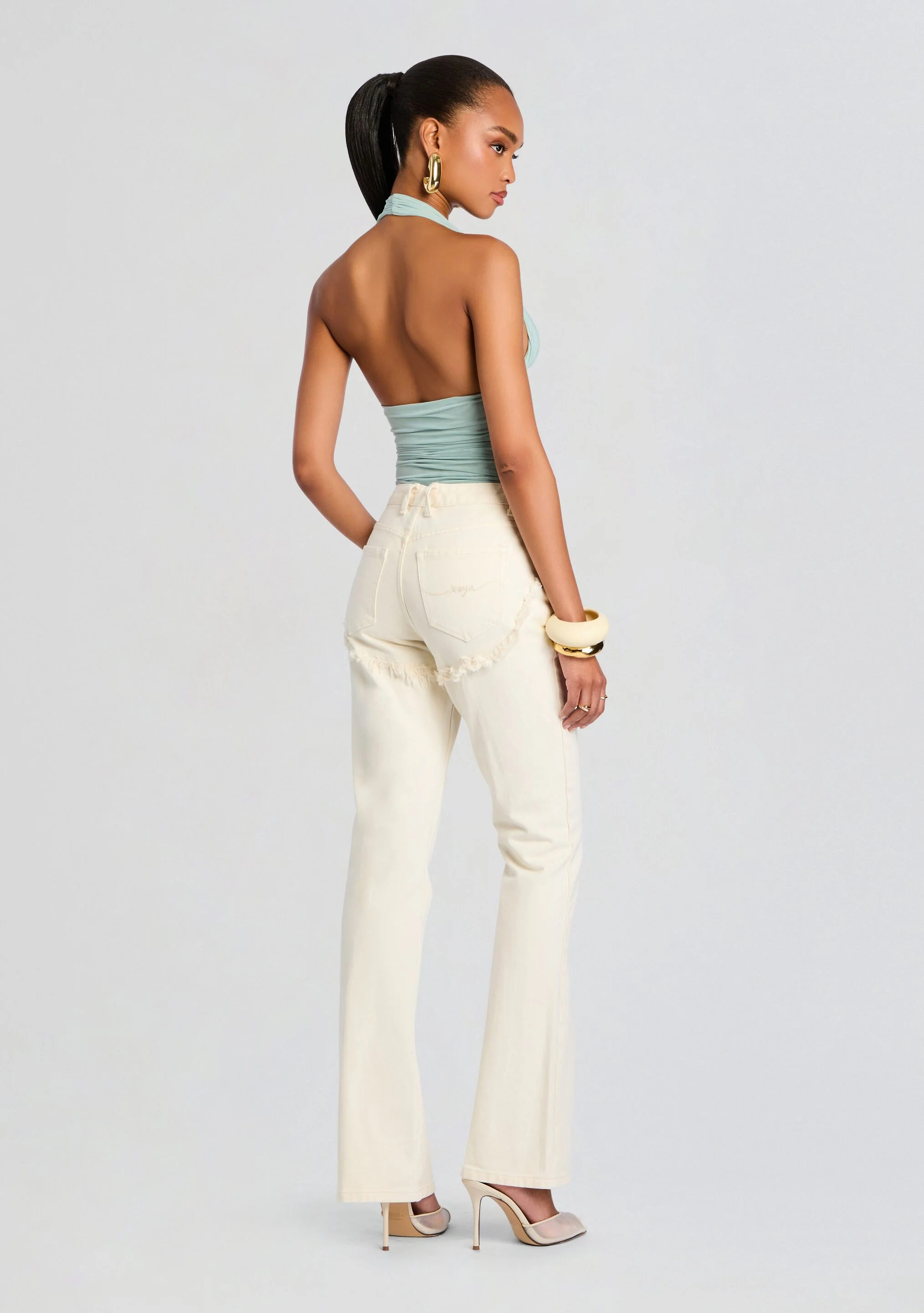 Dahlia Frayed Bootcut Jean - Image 4