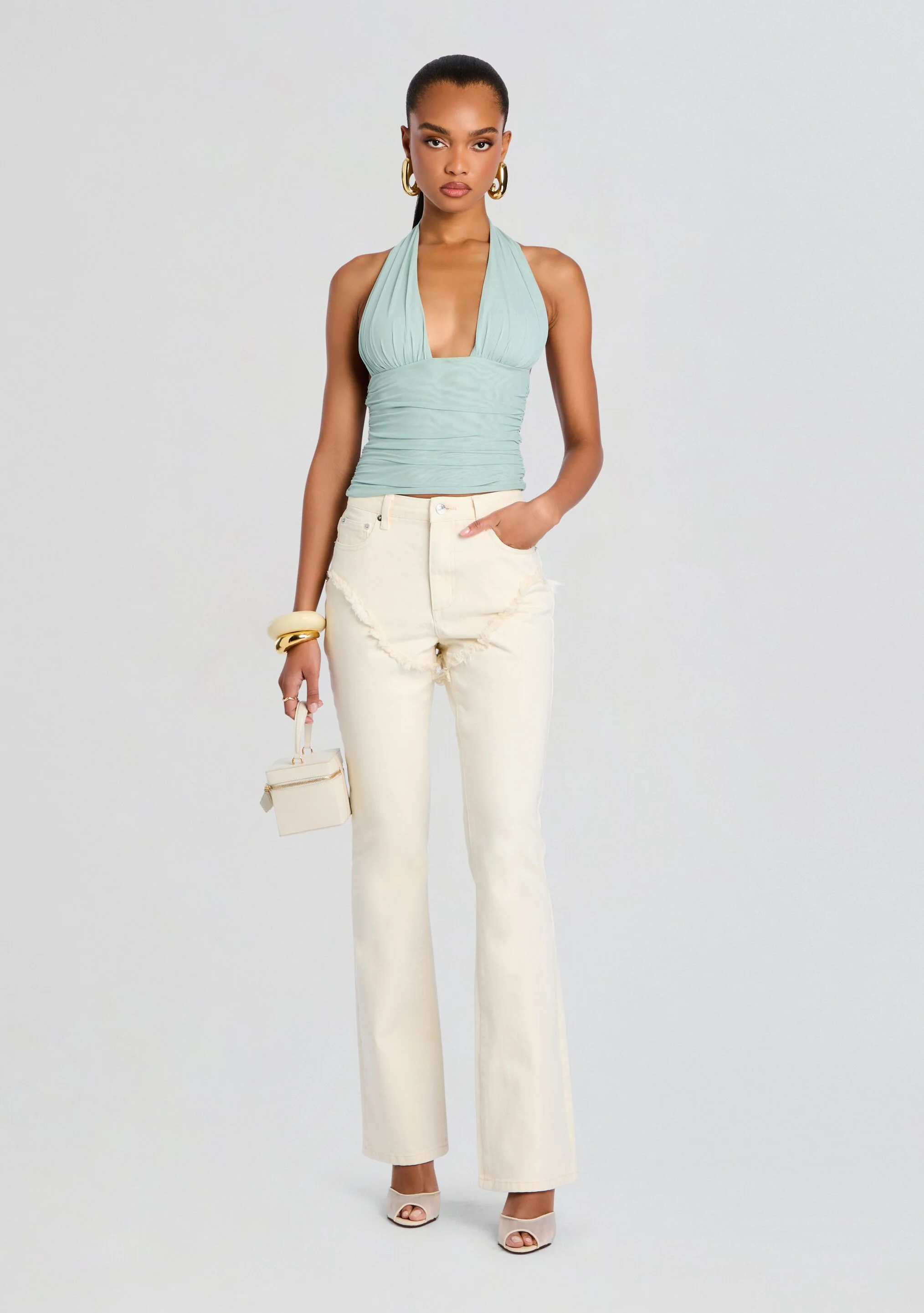 Dahlia Frayed Bootcut Jean - Image 5
