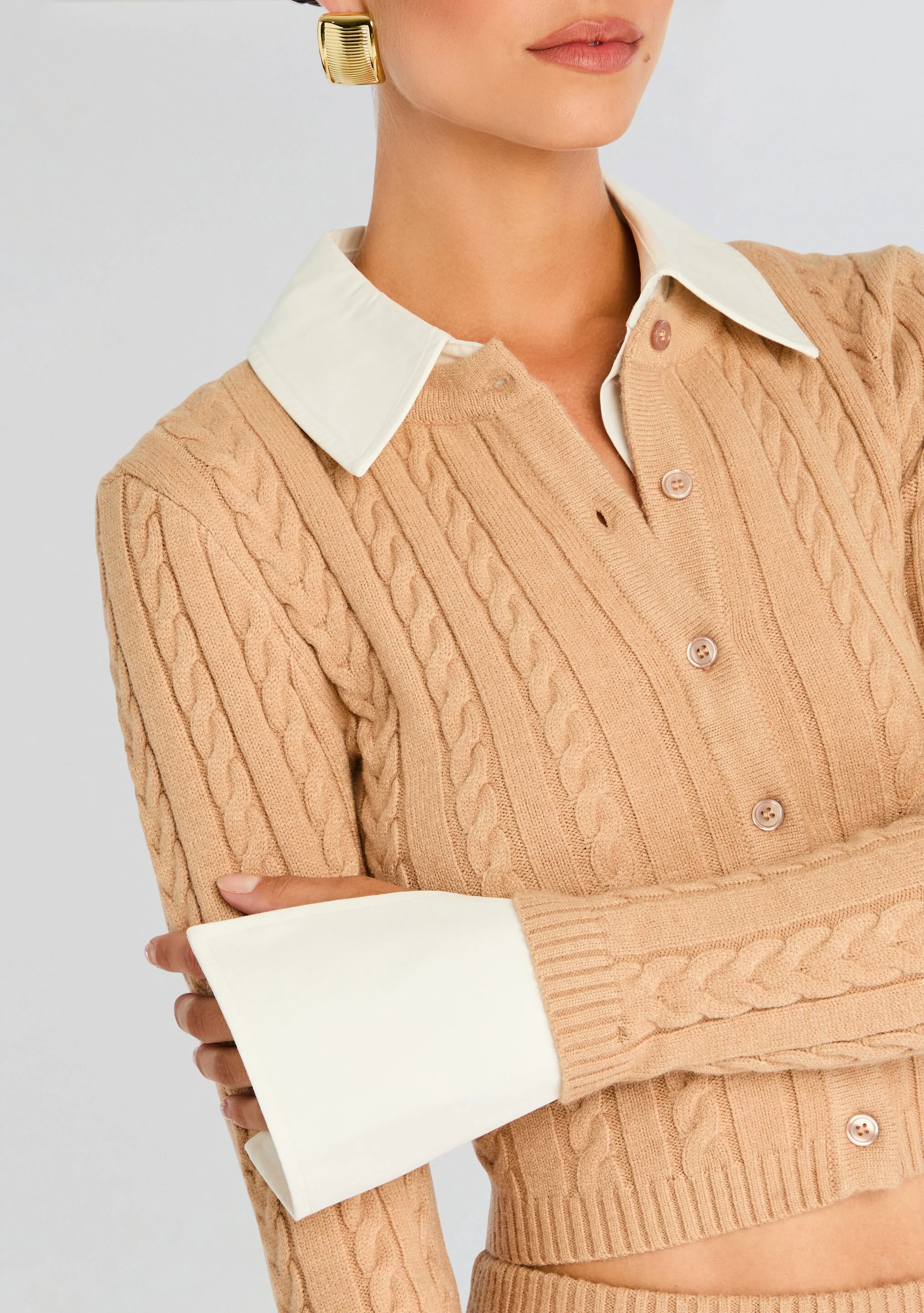 Eloise Cable Knit Cardigan - Image 2