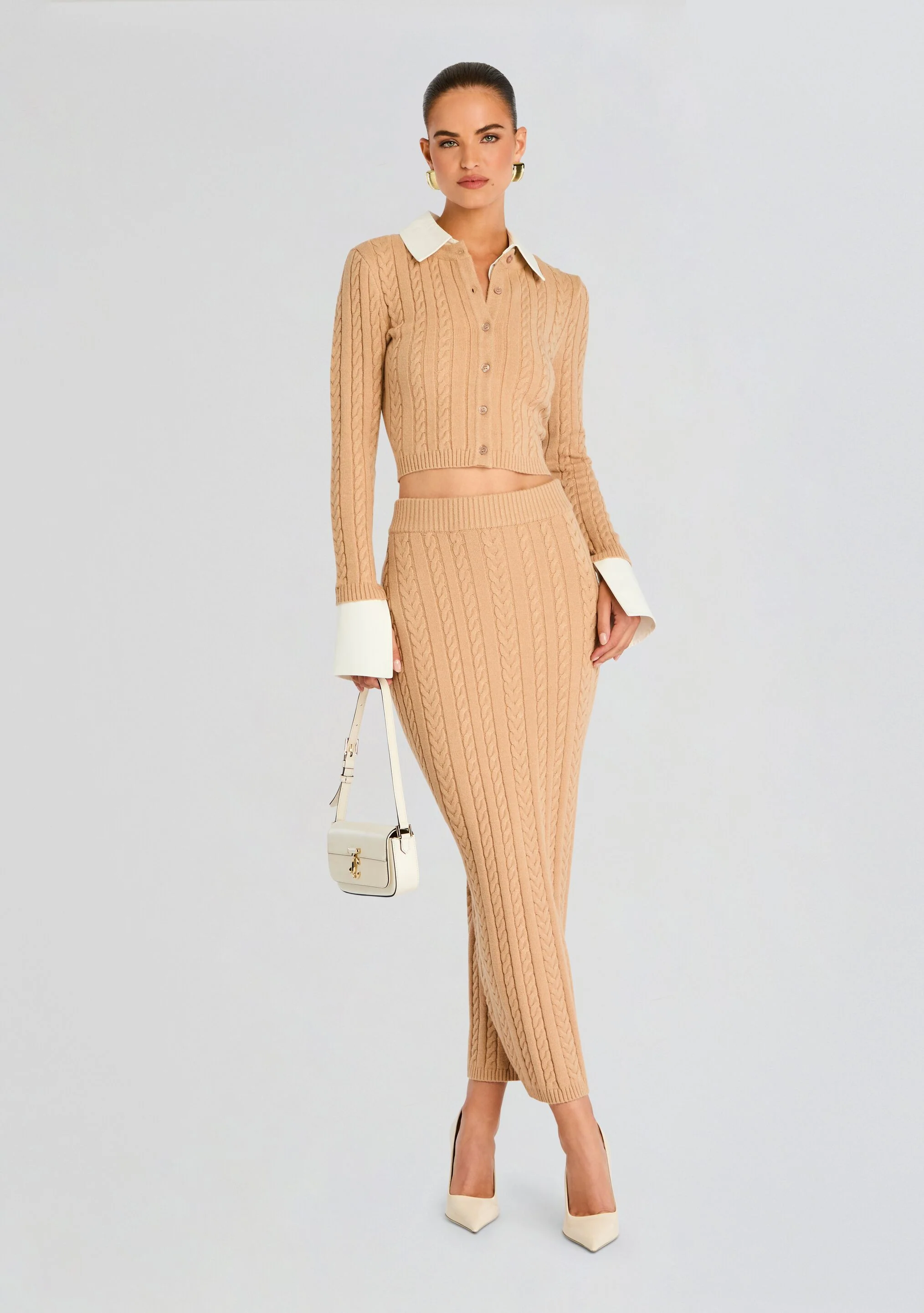 Eloise Cable Knit Cardigan - Image 5