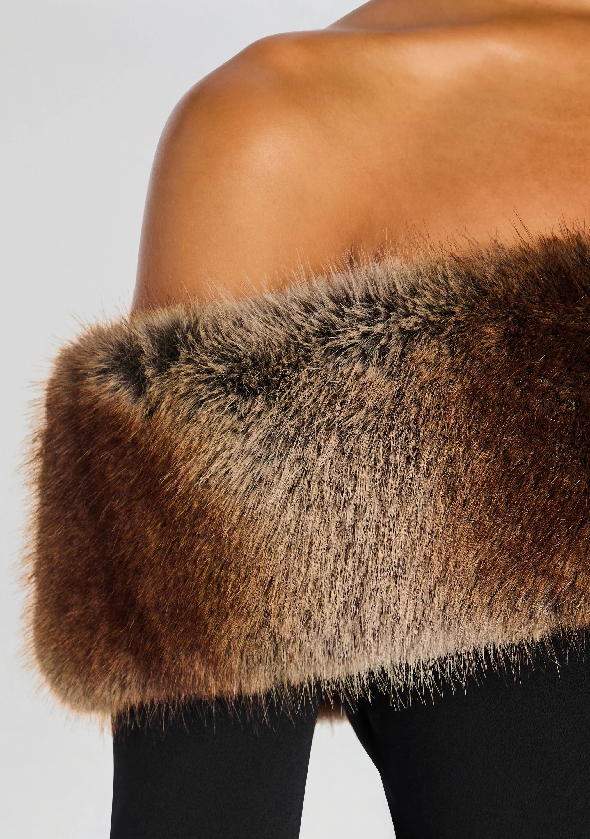 Elspeth Faux Fur Dress - Image 2