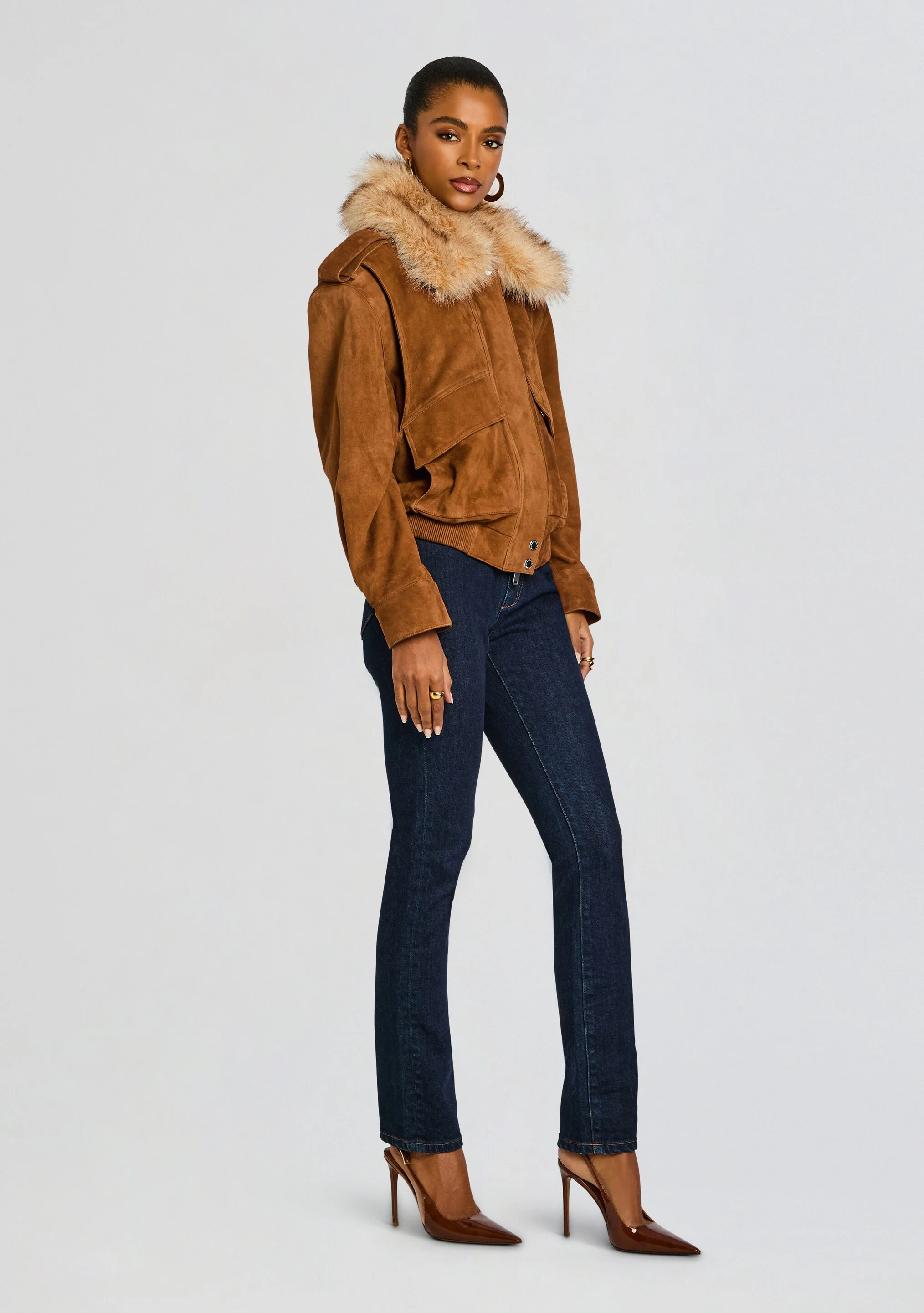Erynn Suede Jacket - Image 4