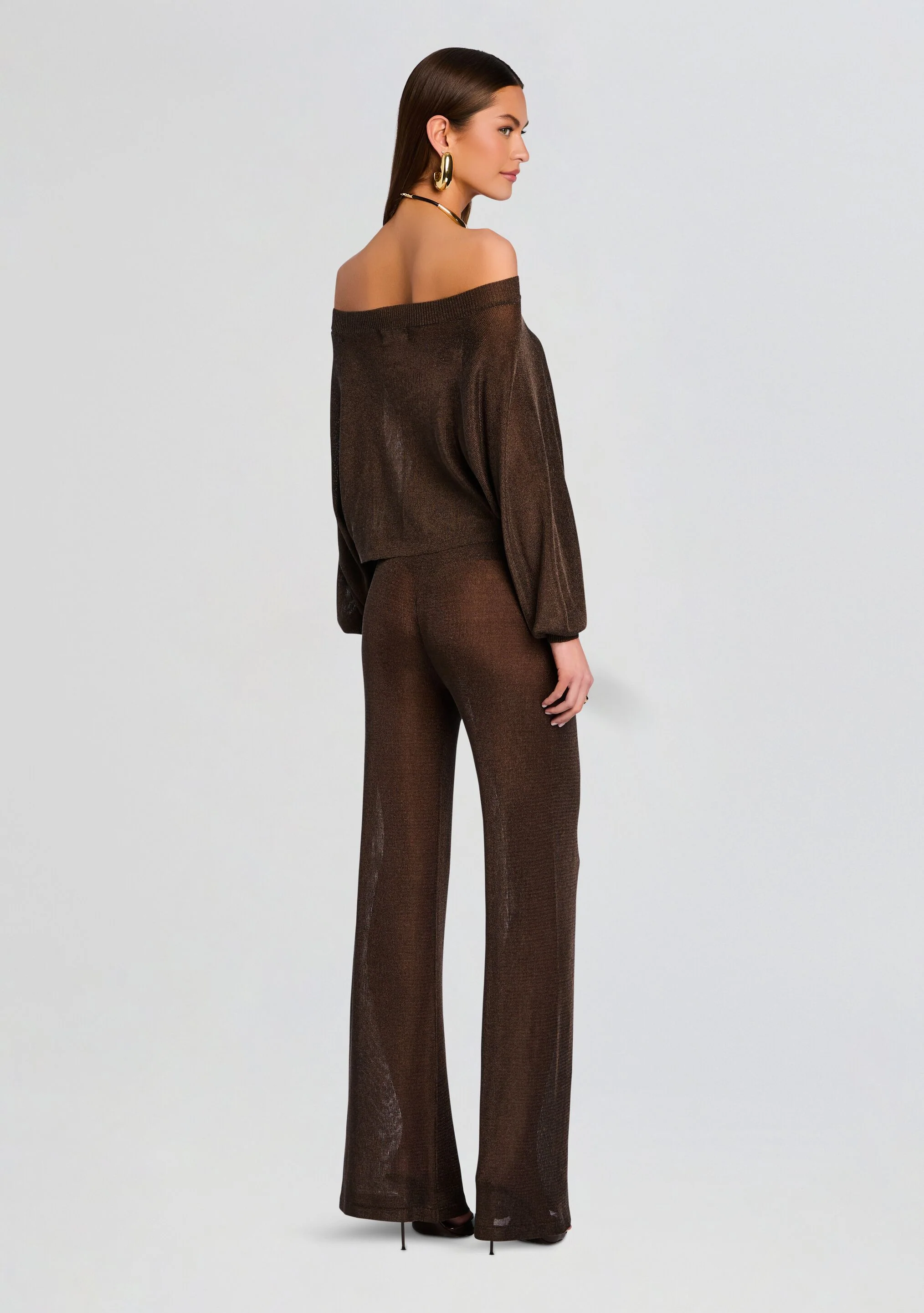 Felicity Metallic Knit Top - Image 4