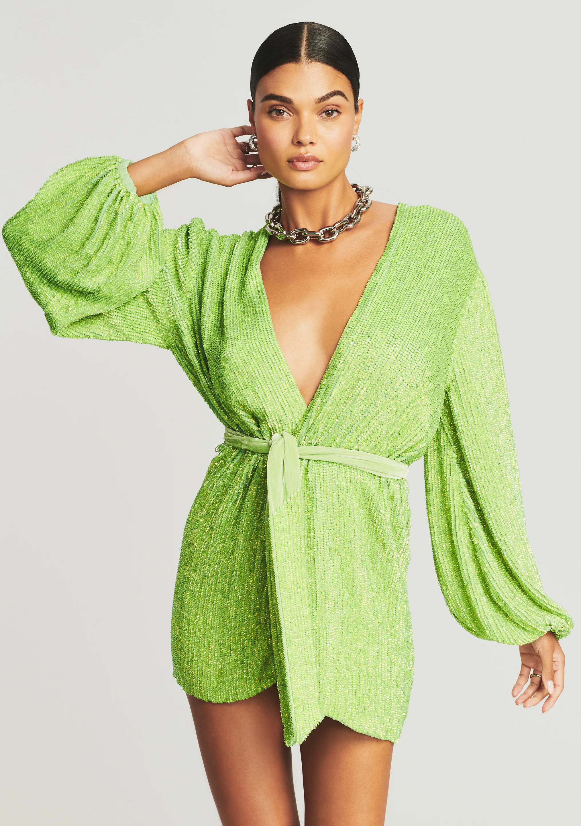 Gabrielle Sequin Robe - Image 4