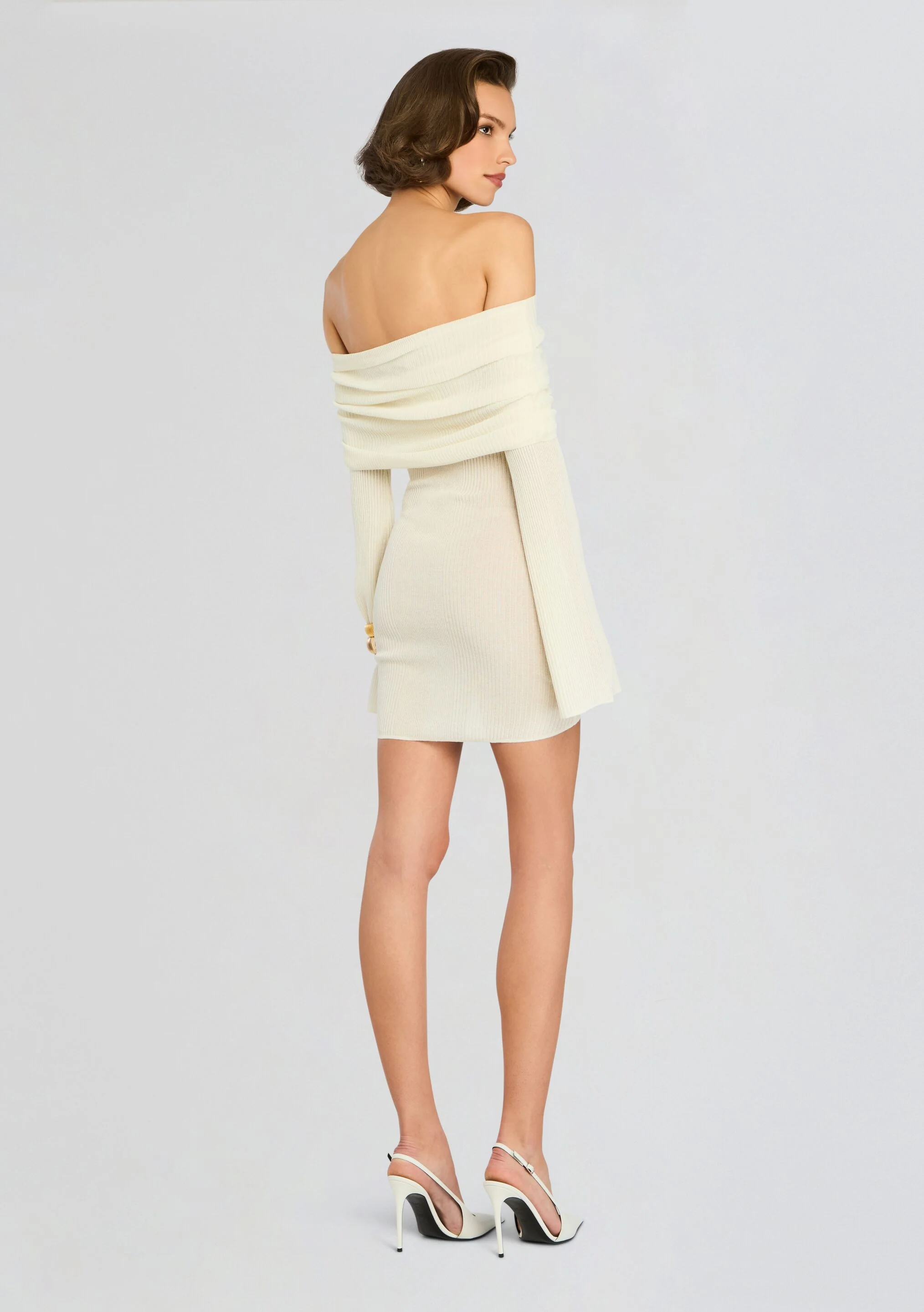 Galli Rib Knit Mini Dress - Image 4