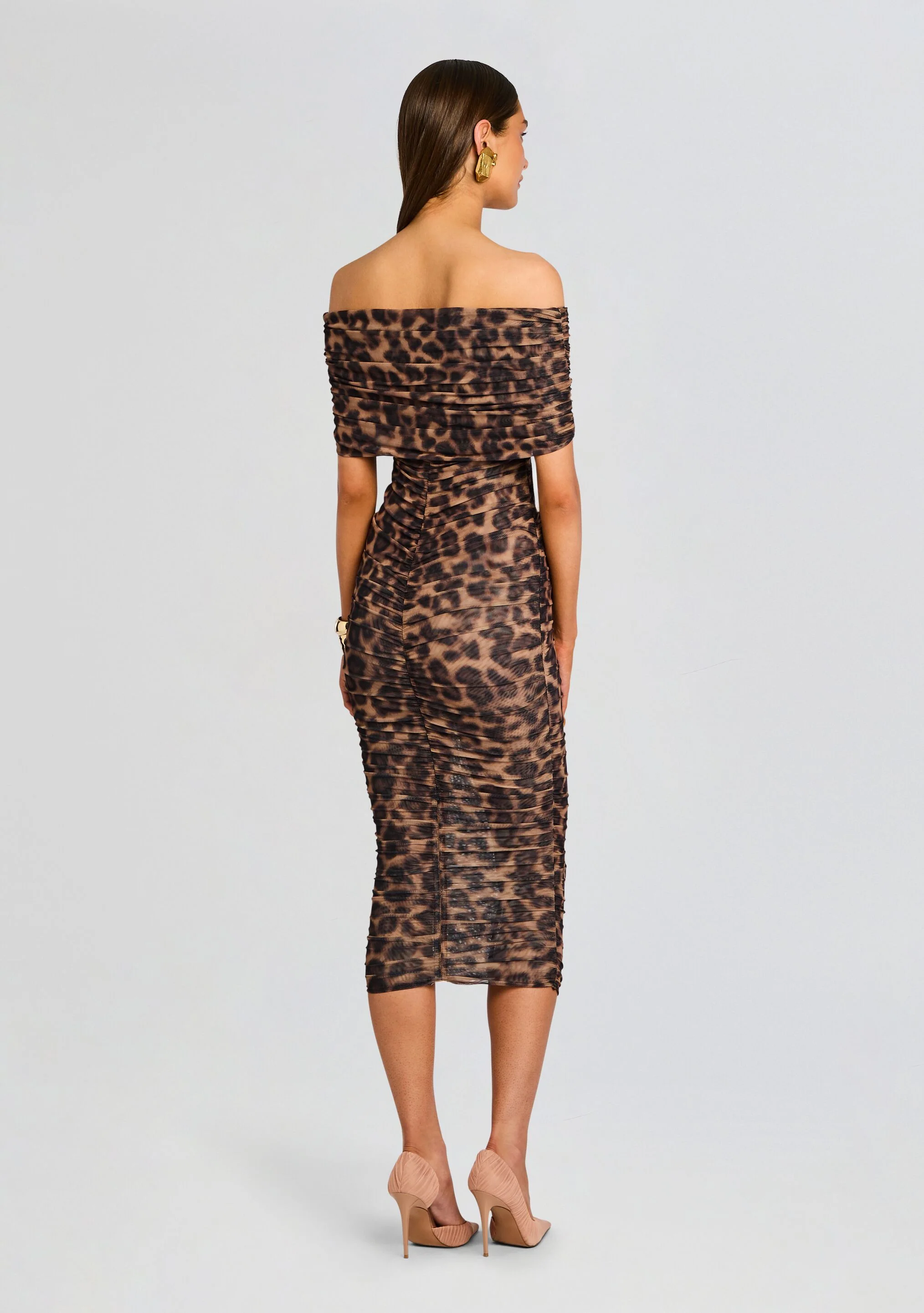 Gianina Mesh Midi Dress - Image 4