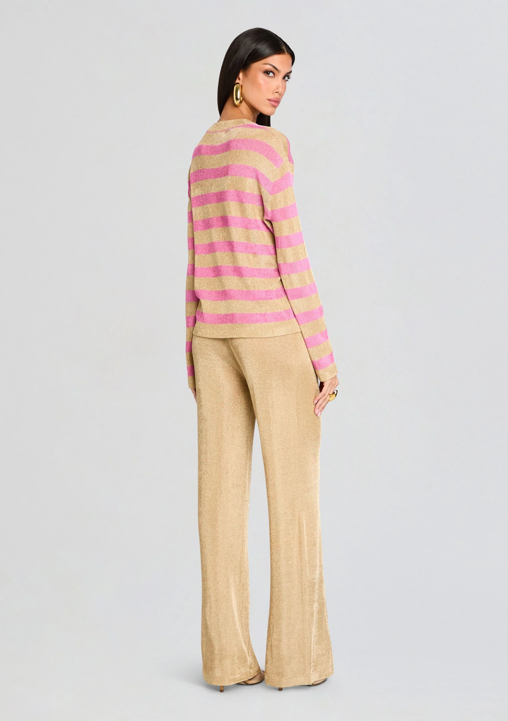 Hana Metallic Knit Top - Image 4