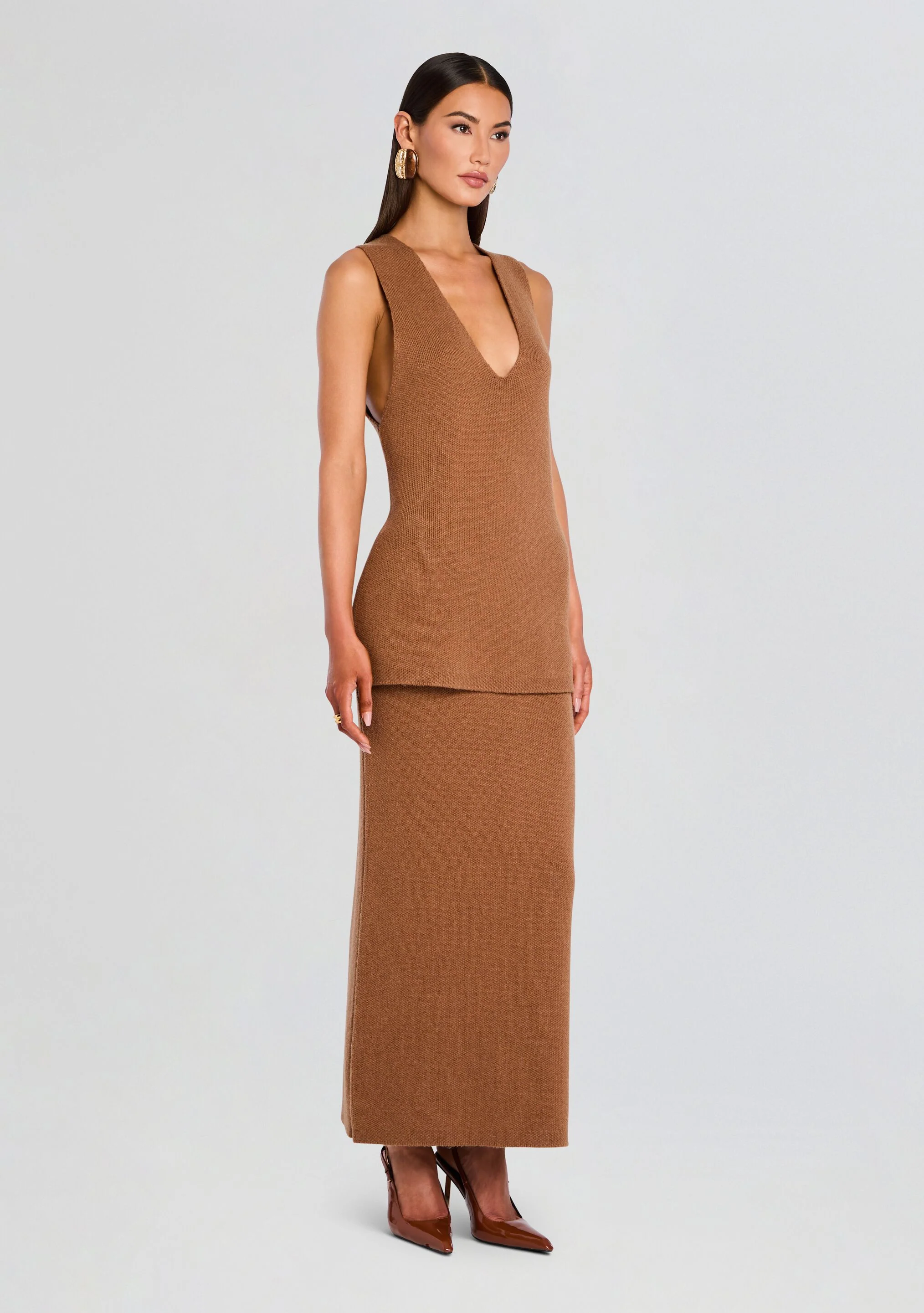 Hazel Knit Maxi Skirt - Image 3