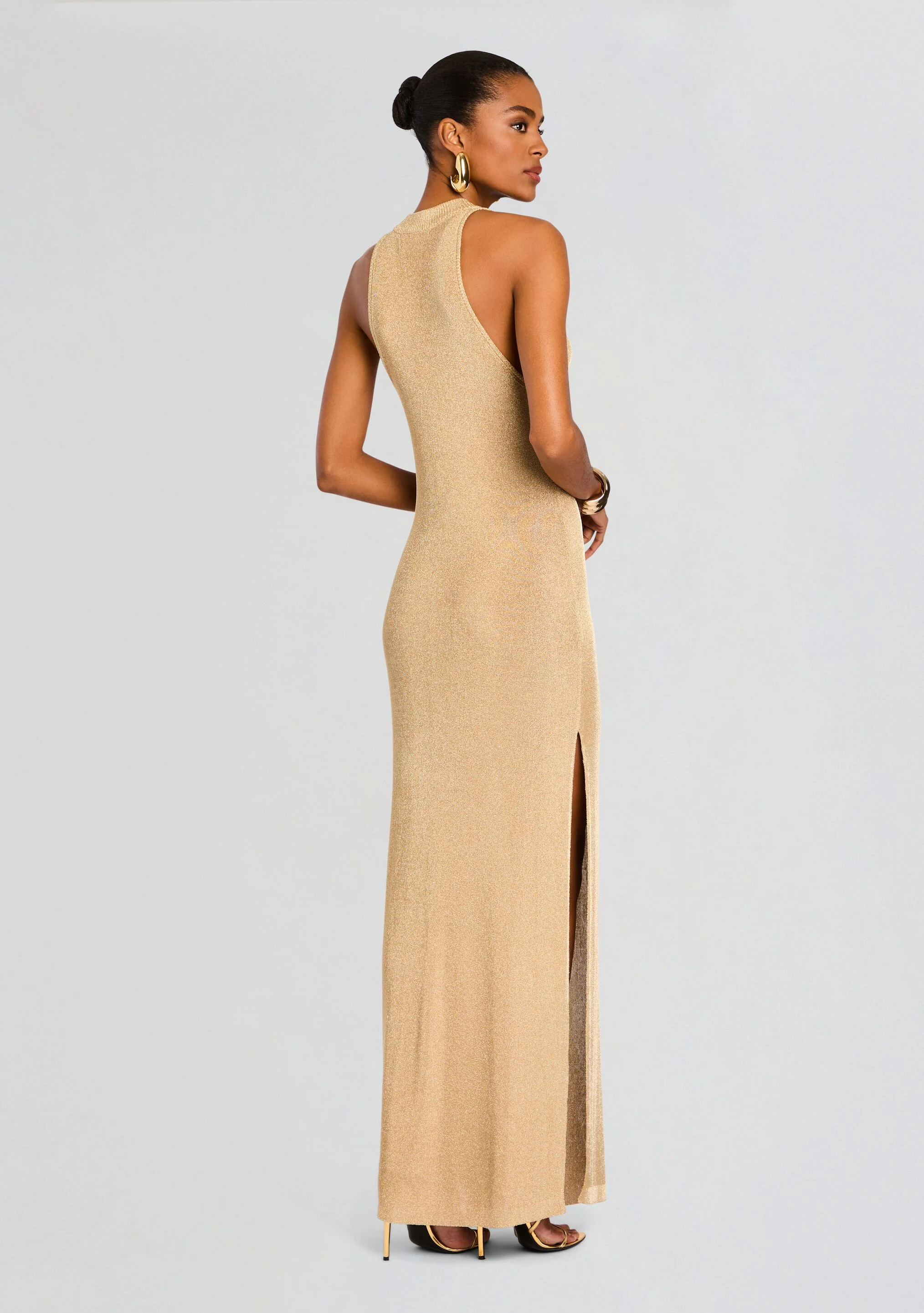 Henne Metallic Knit Maxi Dress - Image 4