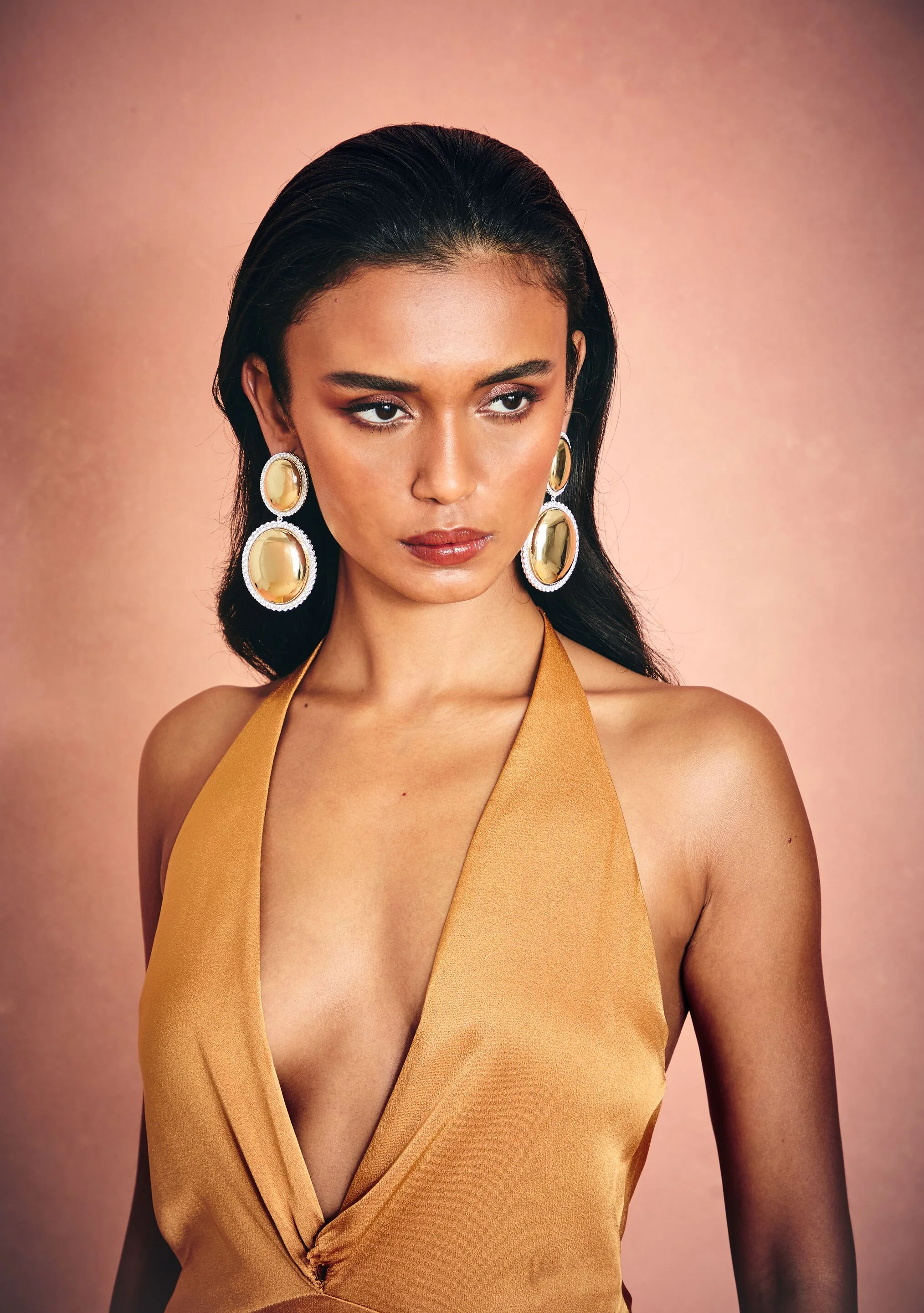 Hilma Gemstone Drop Earrings - Image 2