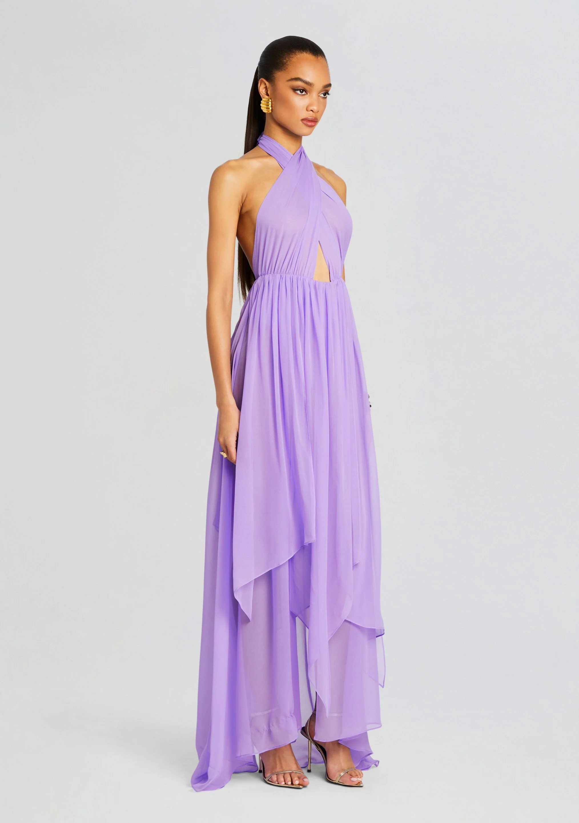 Ina Silk Chiffon Dress - Image 3
