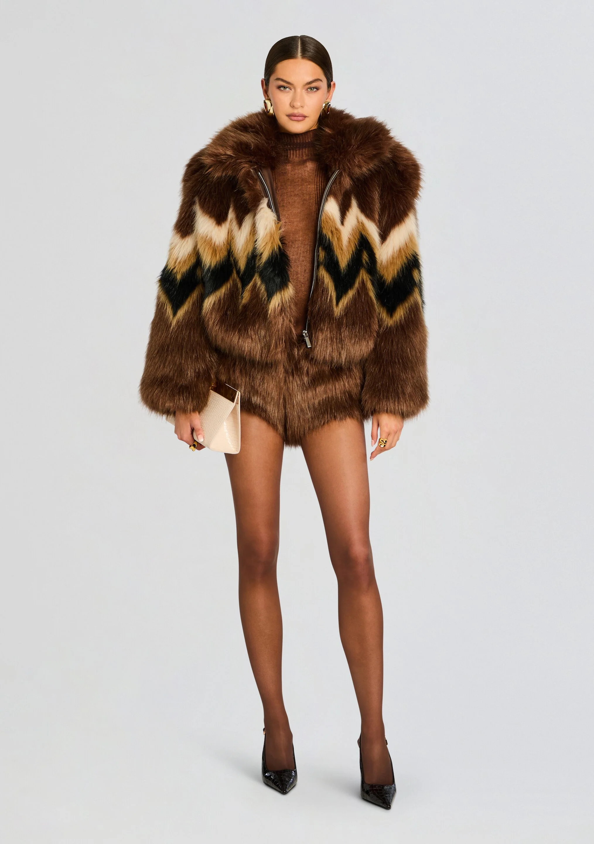 Ismay Faux Fur Bomber - Image 6