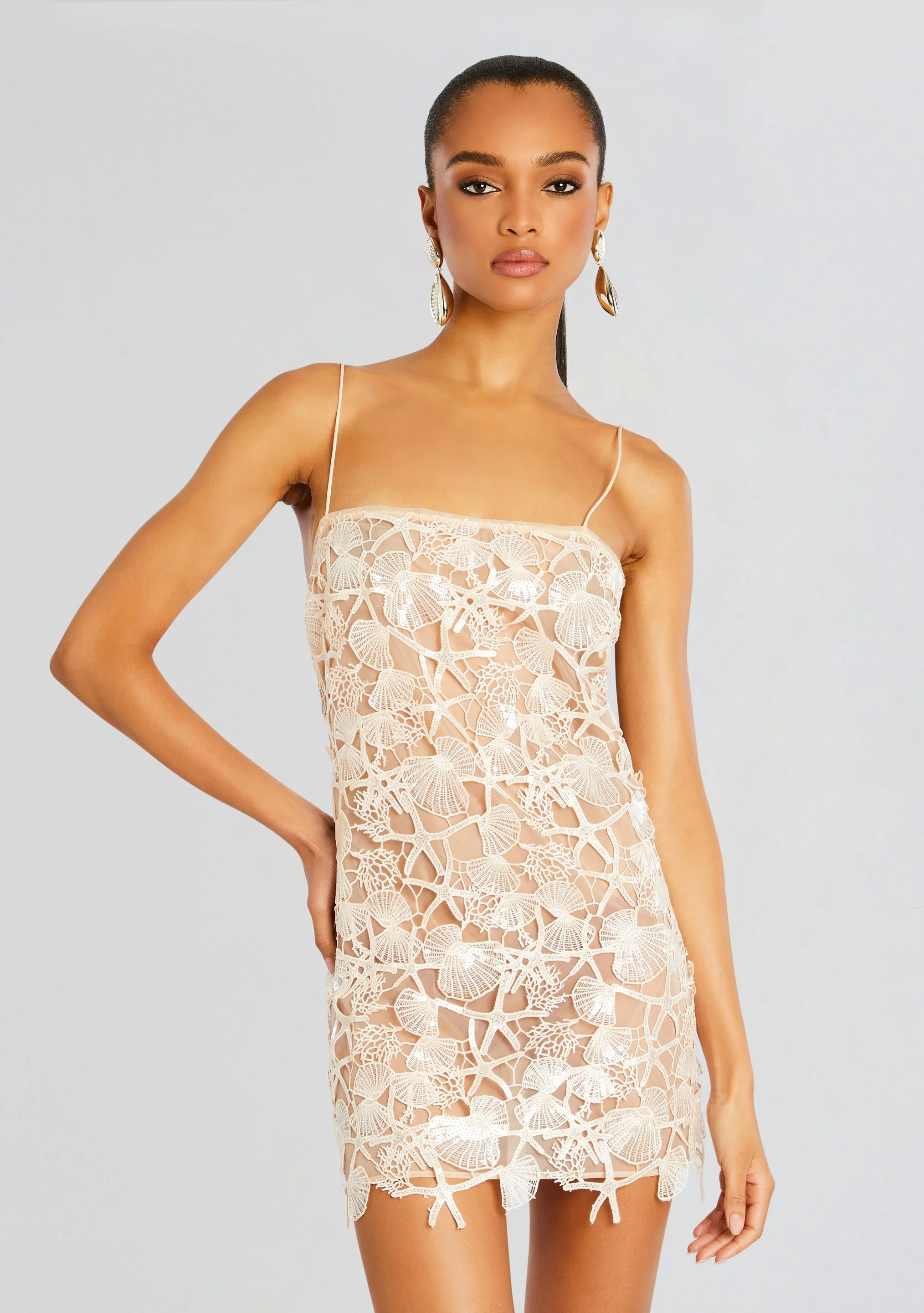 Jaala Sequin Lace Dress - Image 5
