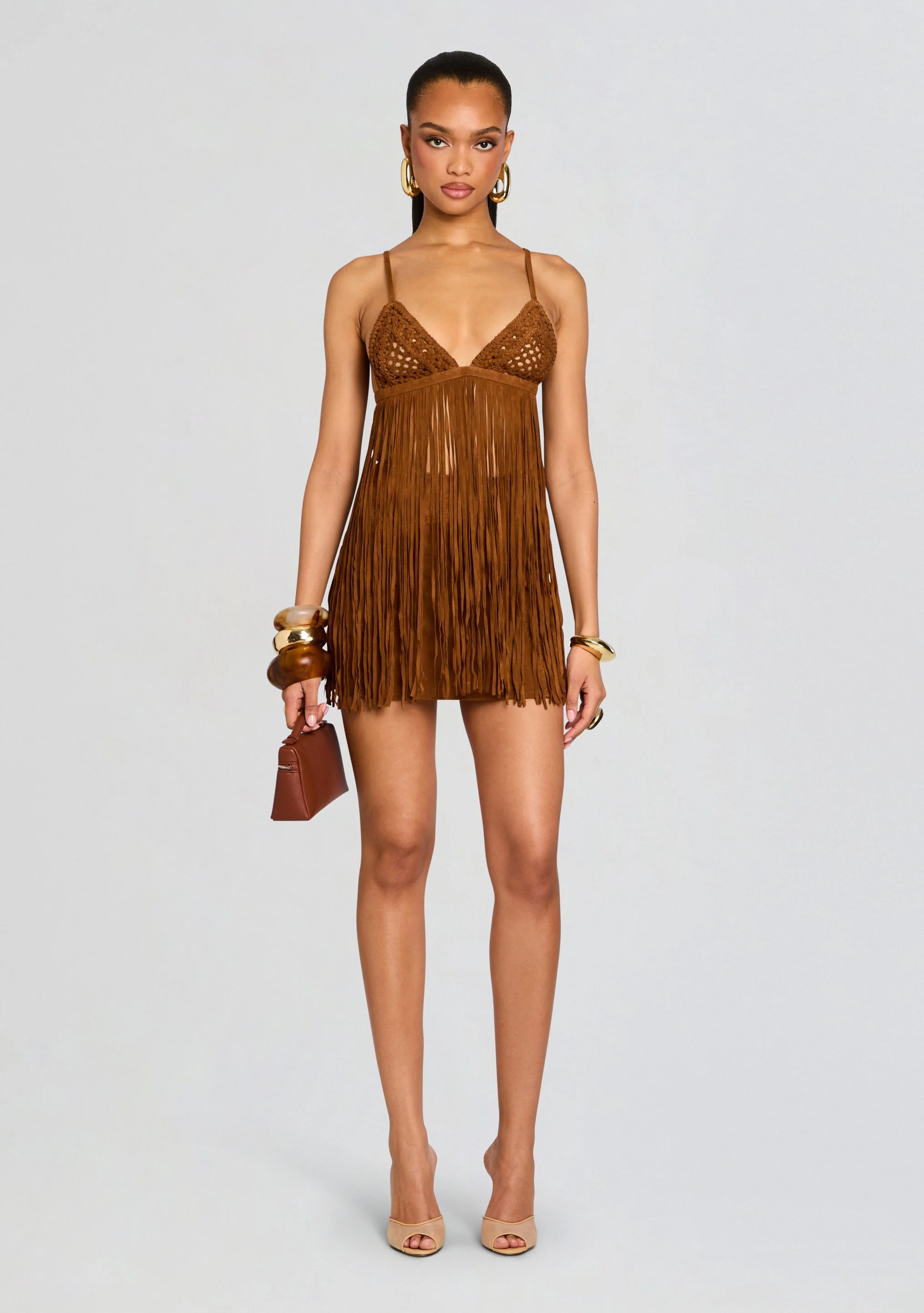 Jacinta Suede Fringe Bra - Image 6