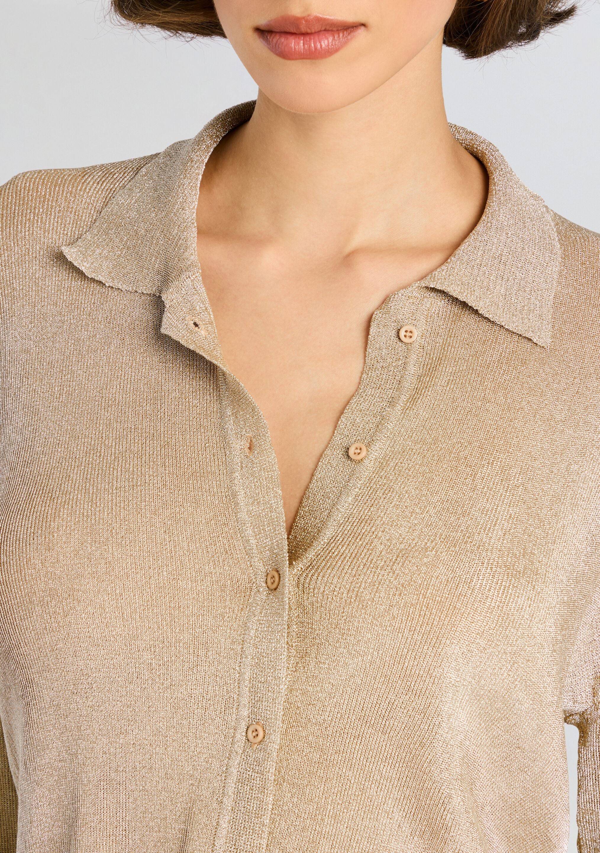 Jessa Metallic Knit Top - Image 2