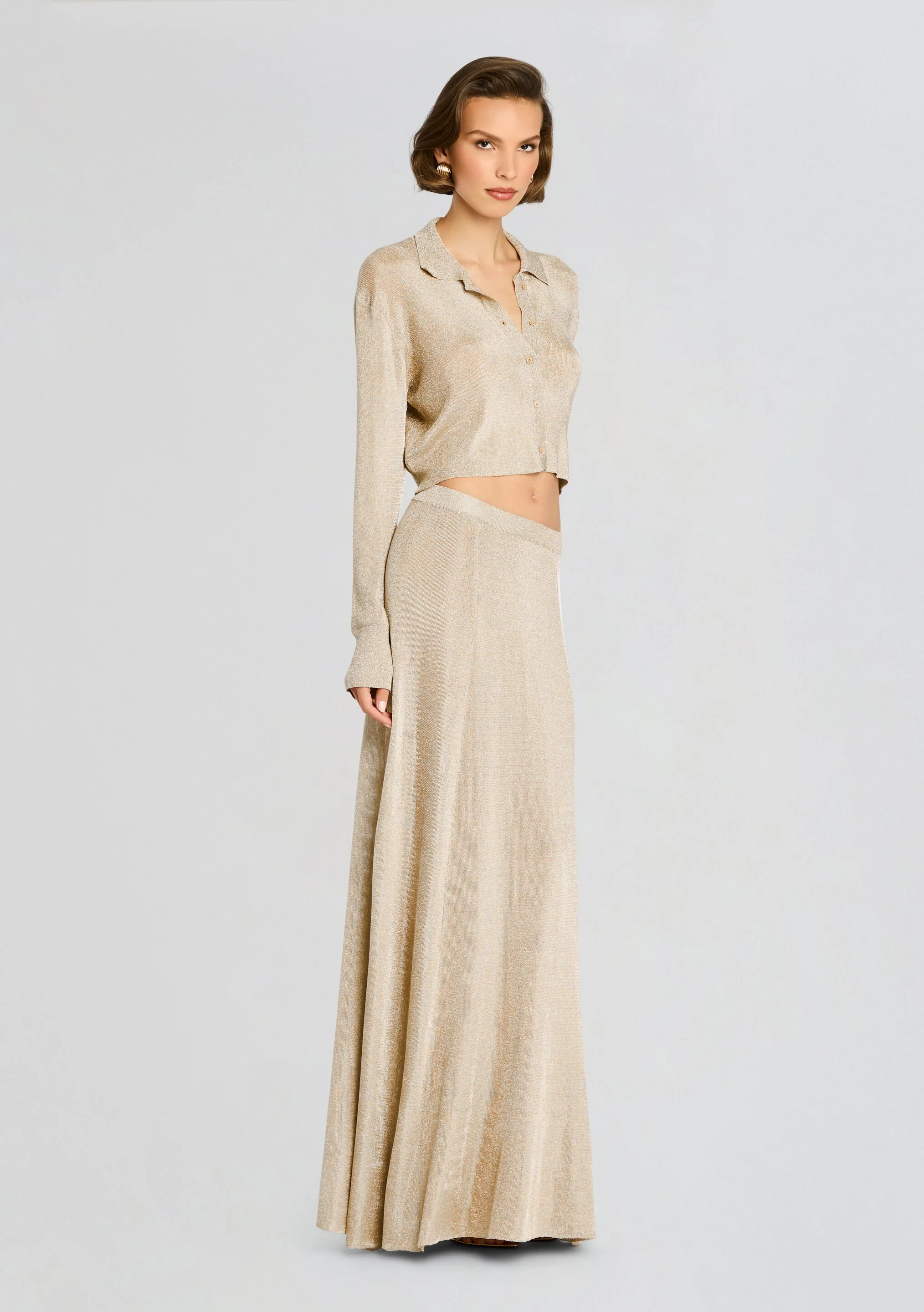 Jessa Metallic Knit Top - Image 3