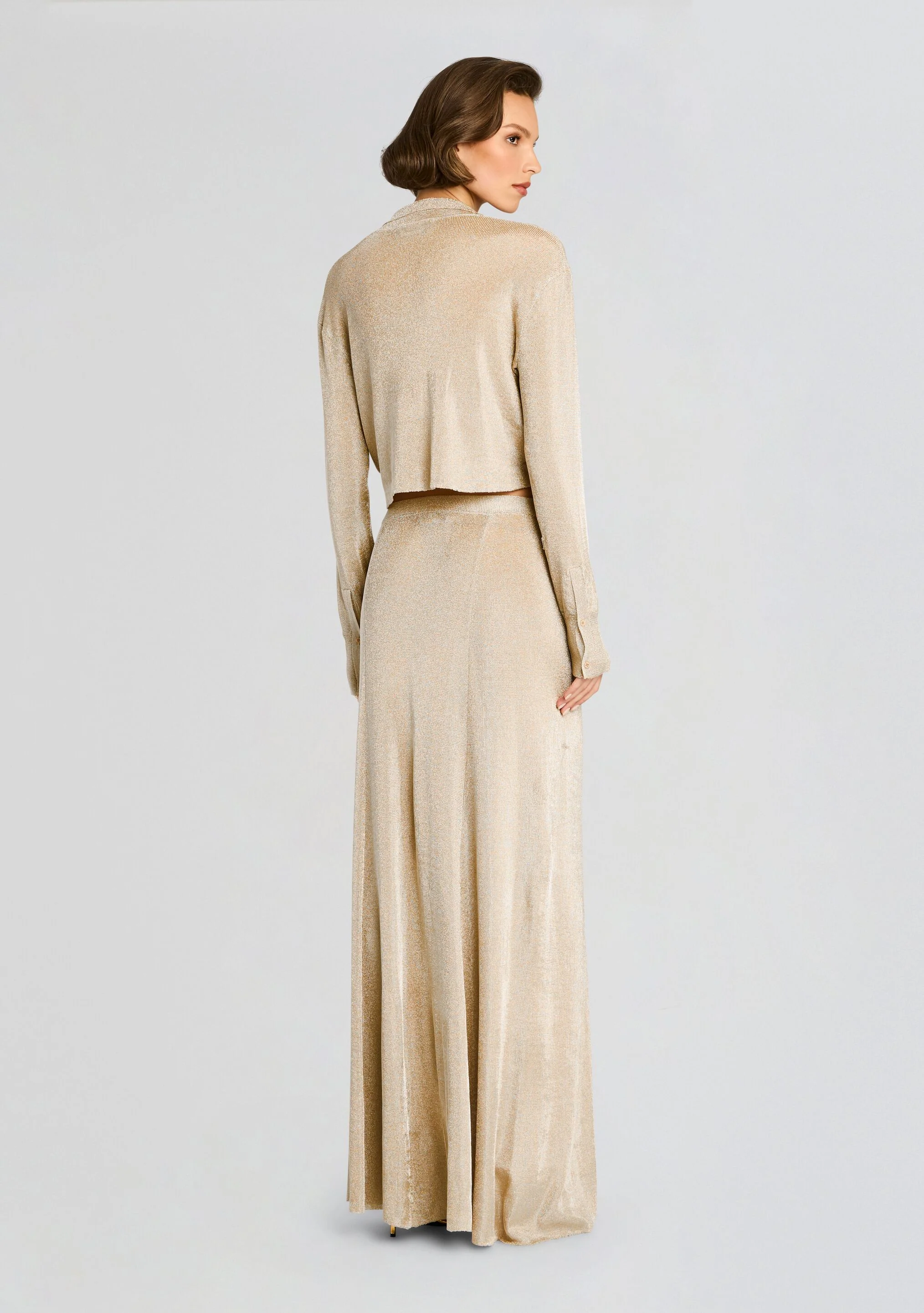 Jessa Metallic Knit Top - Image 4