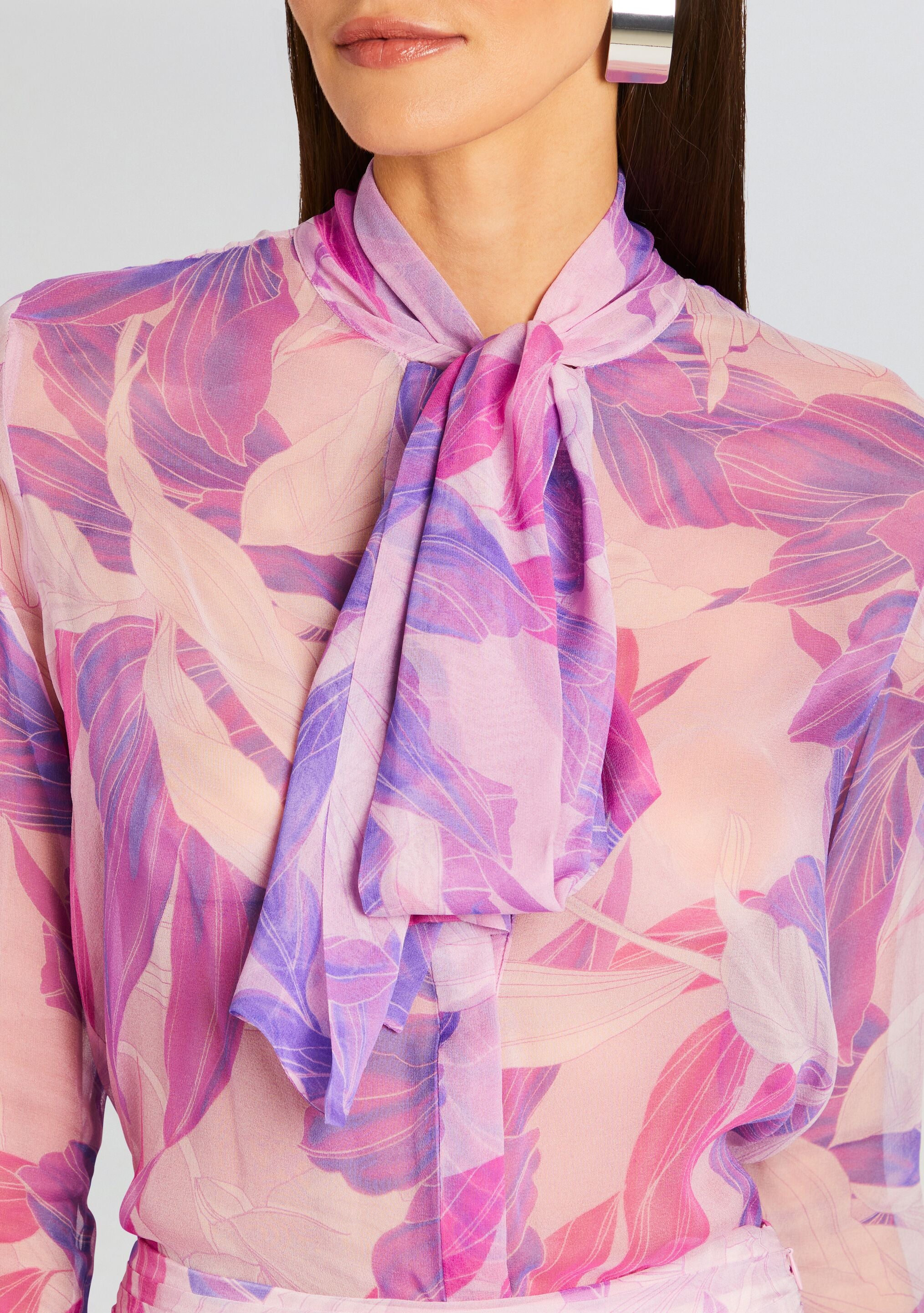 Kindra Silk Chiffon Blouse - Image 2