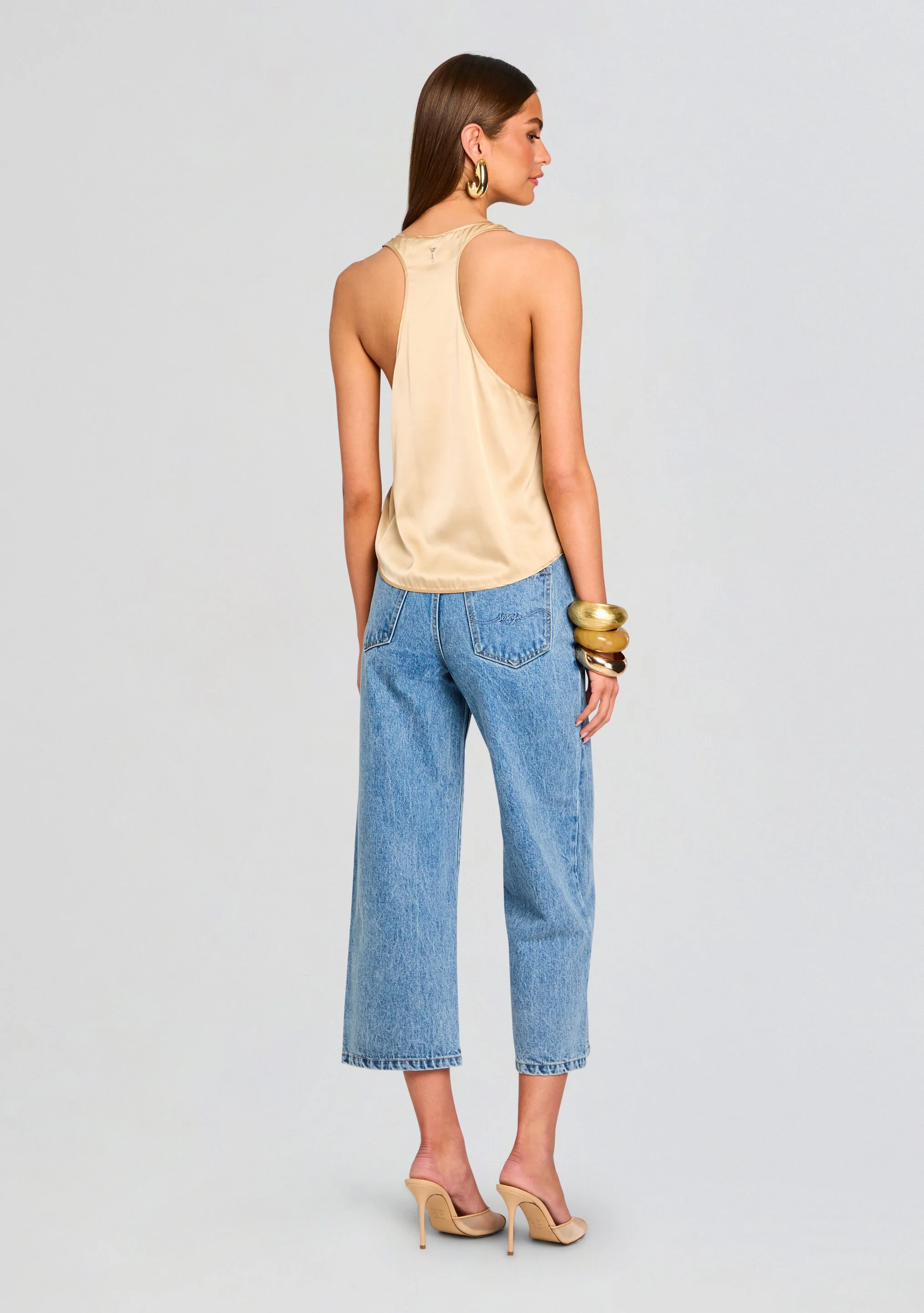 Kirt Wide Leg Cropped Jeans - Image 4