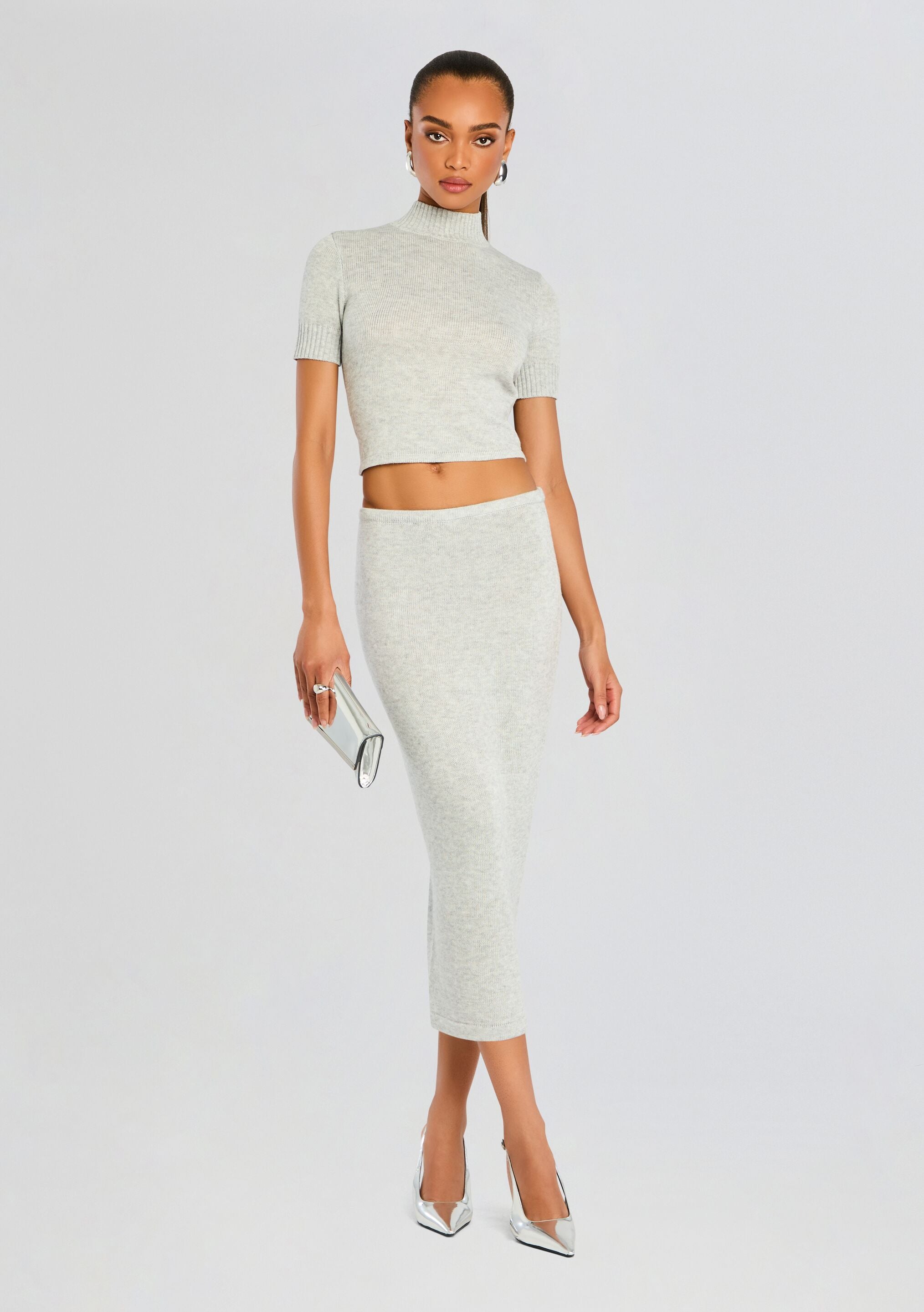 Koko Knit Tea Length Skirt - Image 2