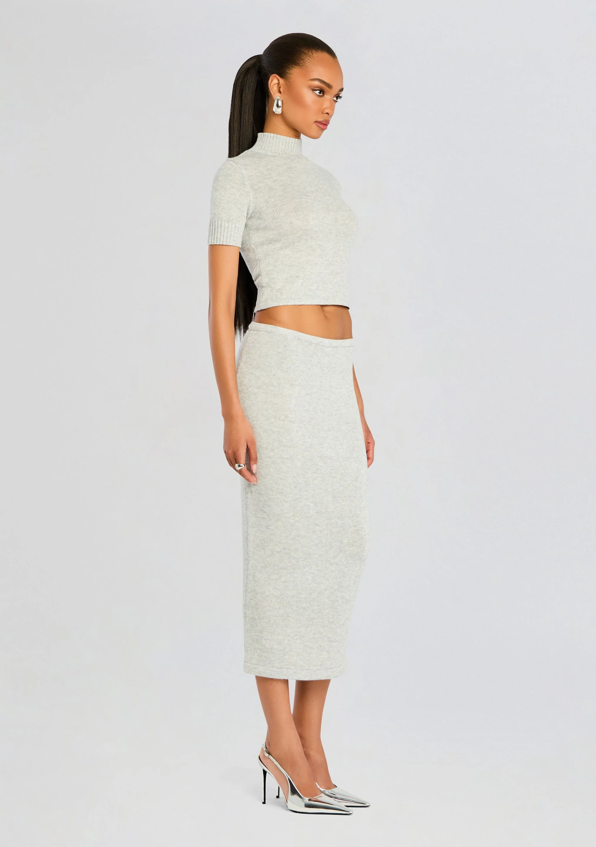 Koko Knit Tea Length Skirt - Image 3
