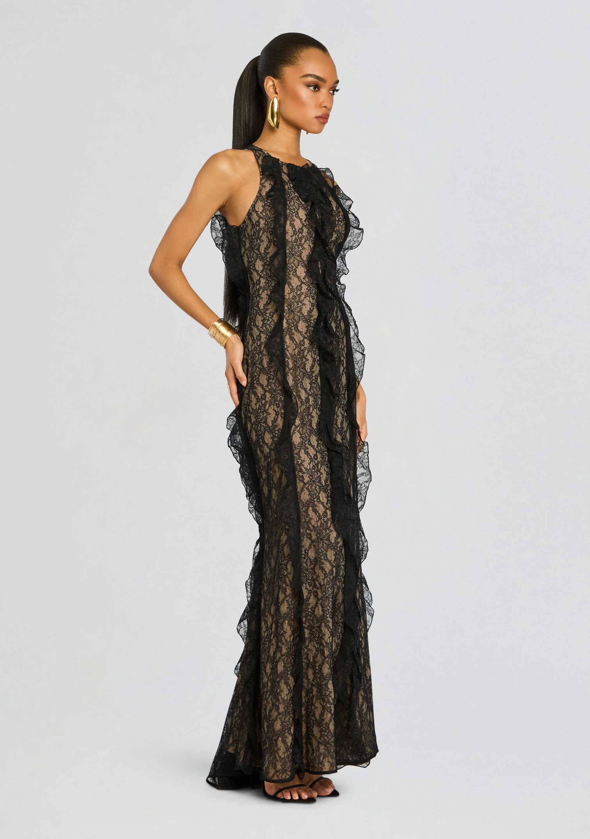 Lace Evening Dress - Image 3
