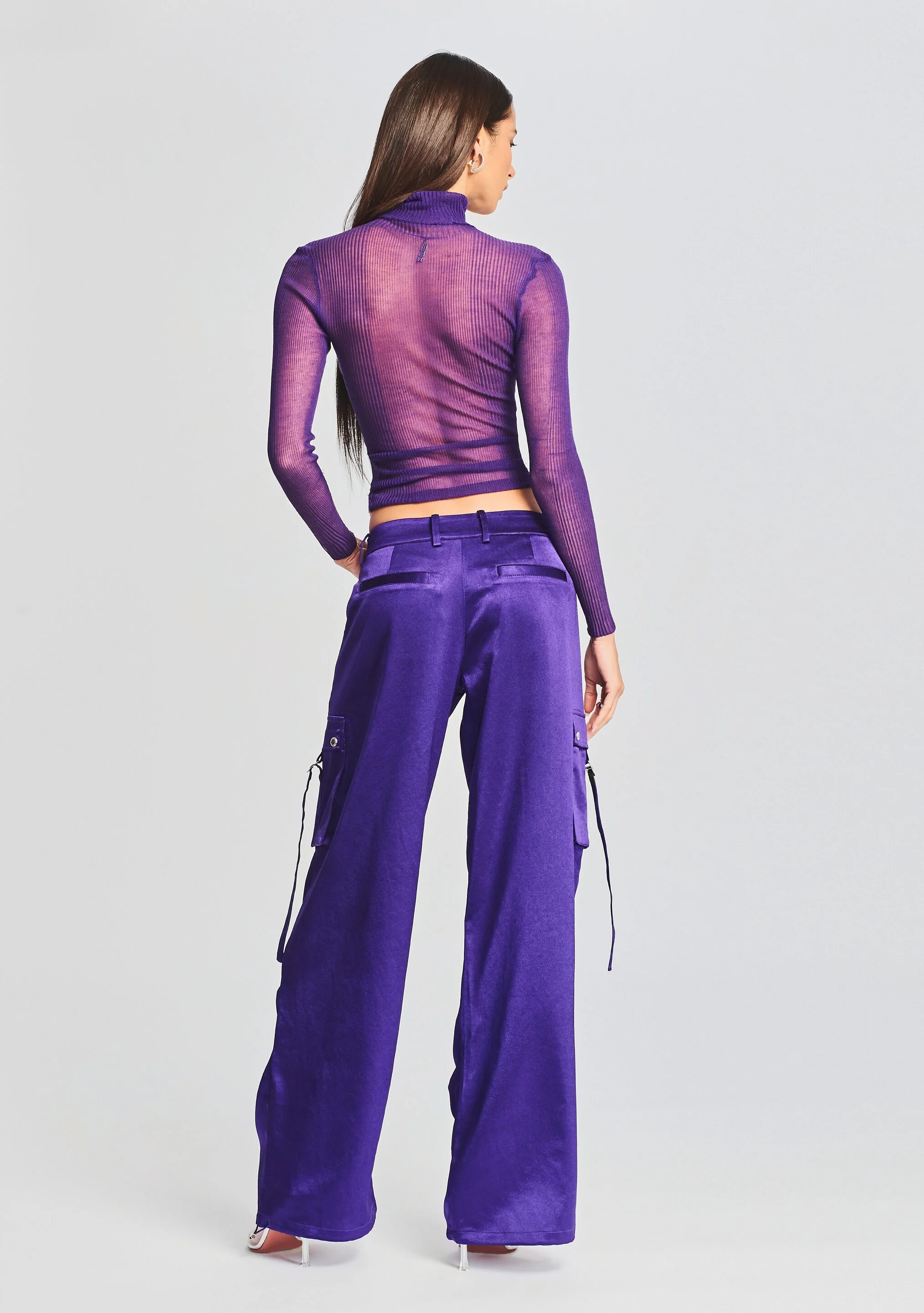 Lai Satin Cargo Pant - Image 4