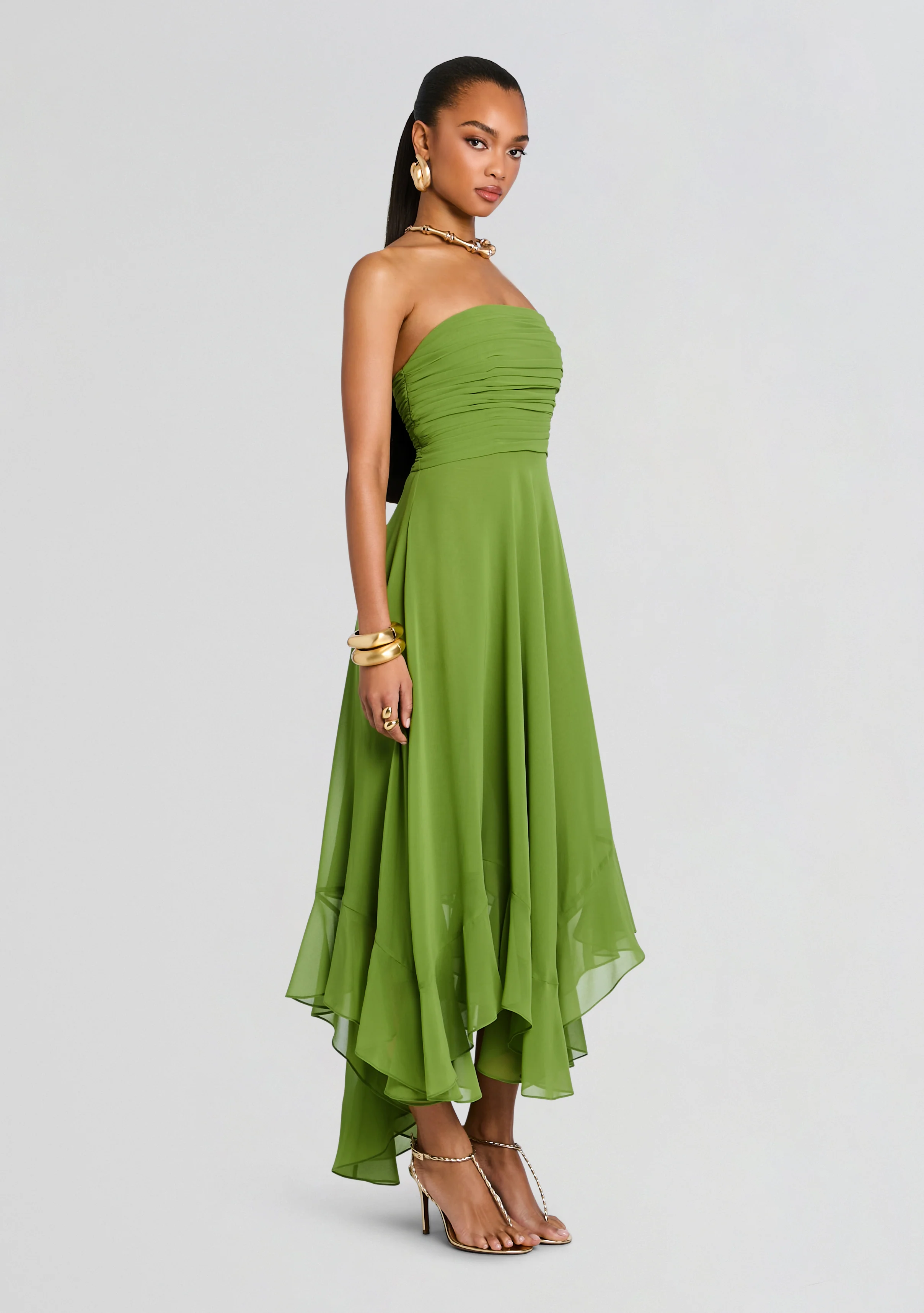 Louisa Chiffon Dress - Image 3