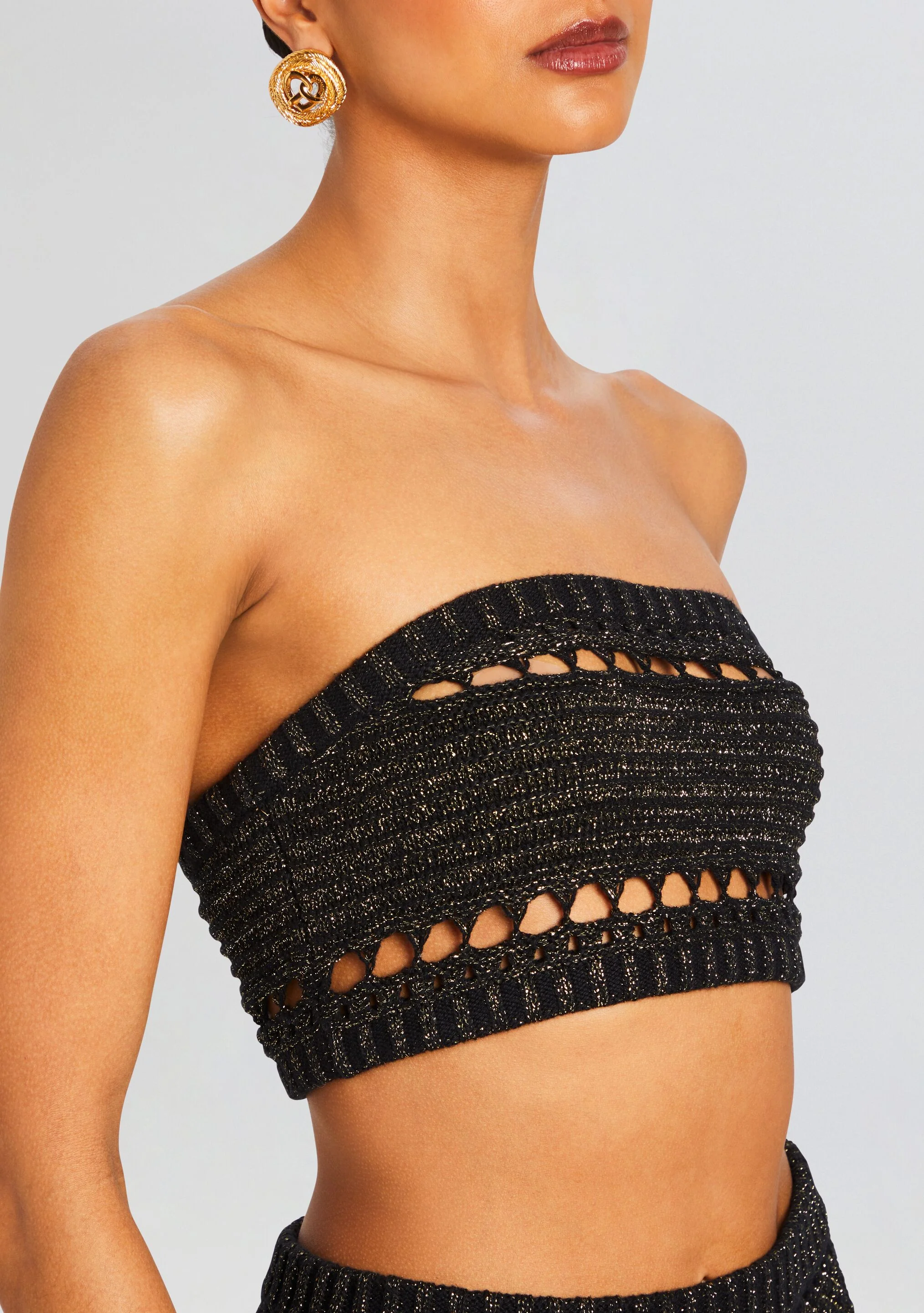 Luiz Knit Crochet Top - Image 2