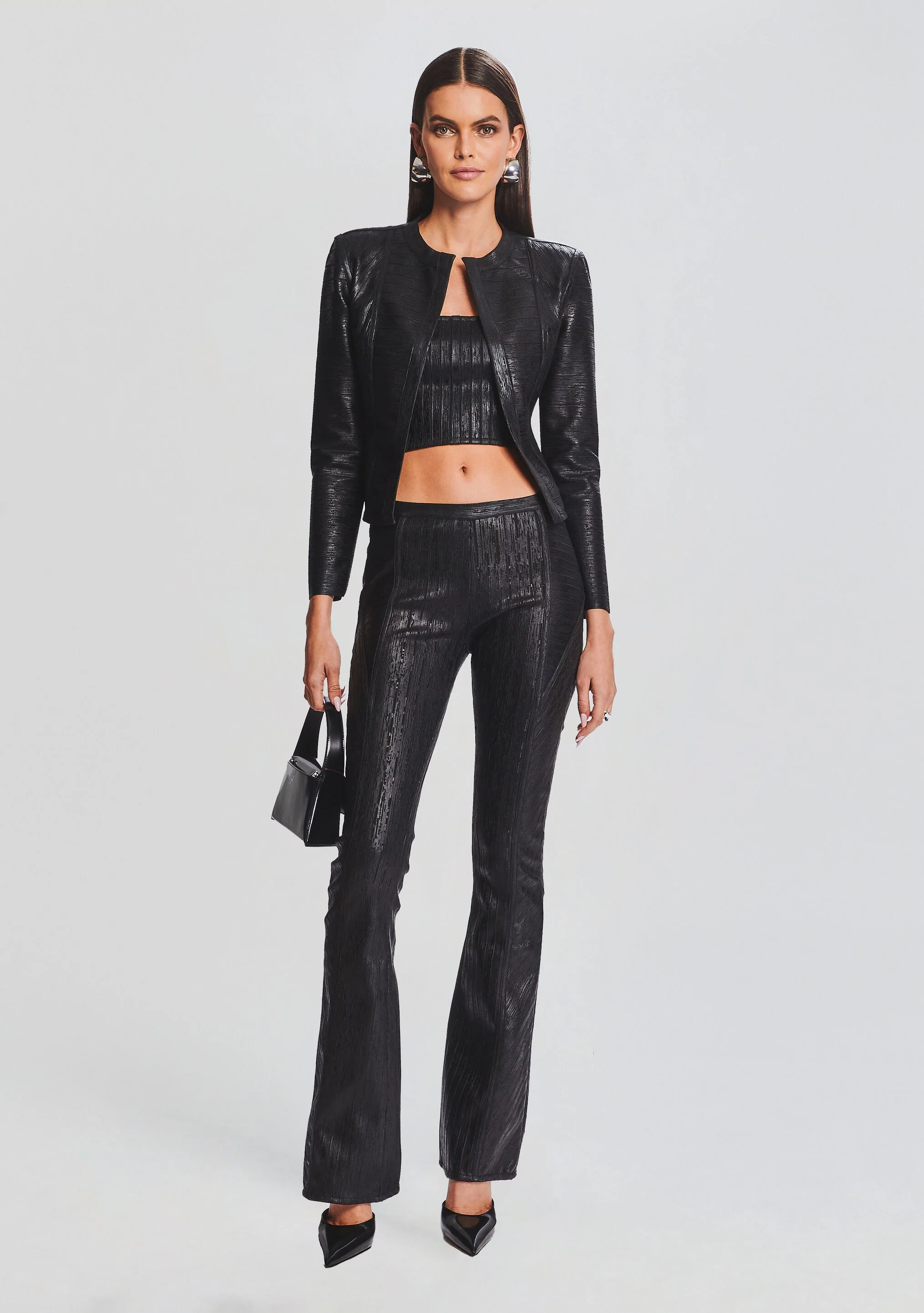 Mae Coated Knit Cardigan - Image 2